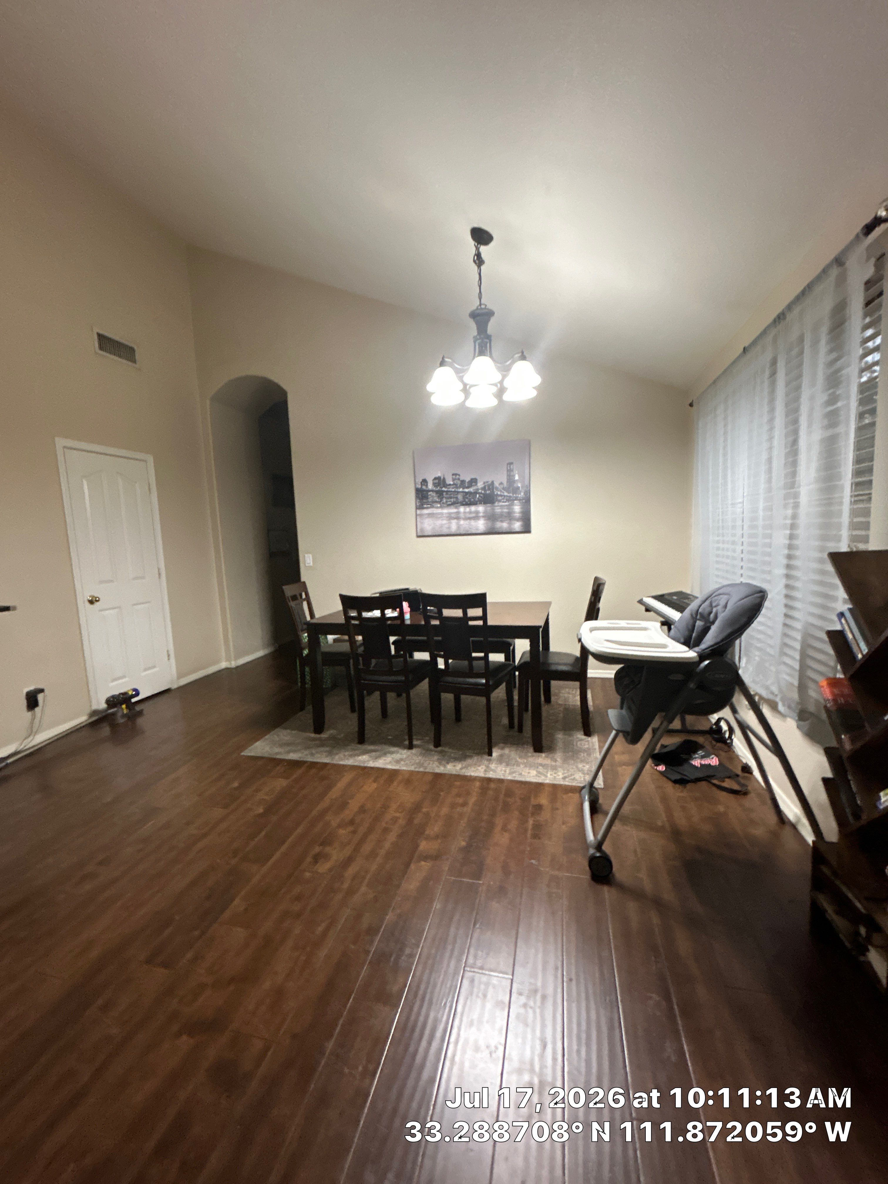 Dark Wood Look Laminate Flooring Installation in Chandler by CompanyCam Sales Demo