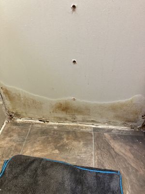 Water Damage in Bathroom