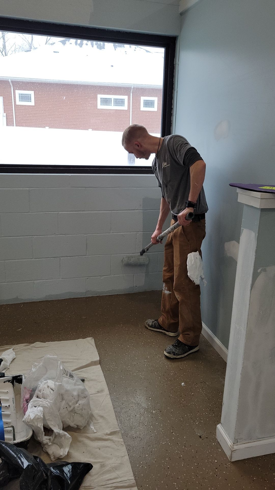 Kennel Floor Coating and Wall Painting using Penntek by Spectrum Painting, LLC