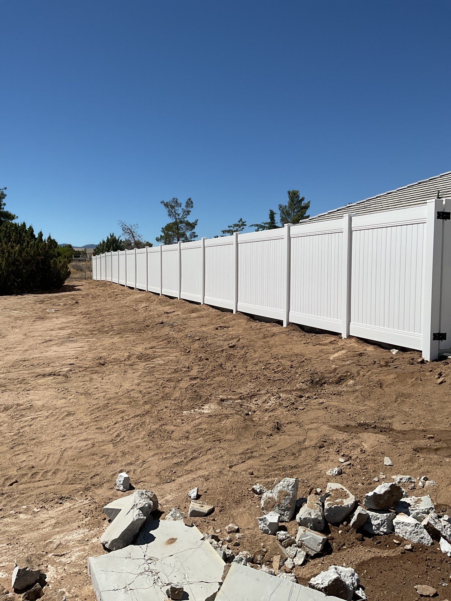 Fence Installation using Vinyl by Fence Guys Inc. 