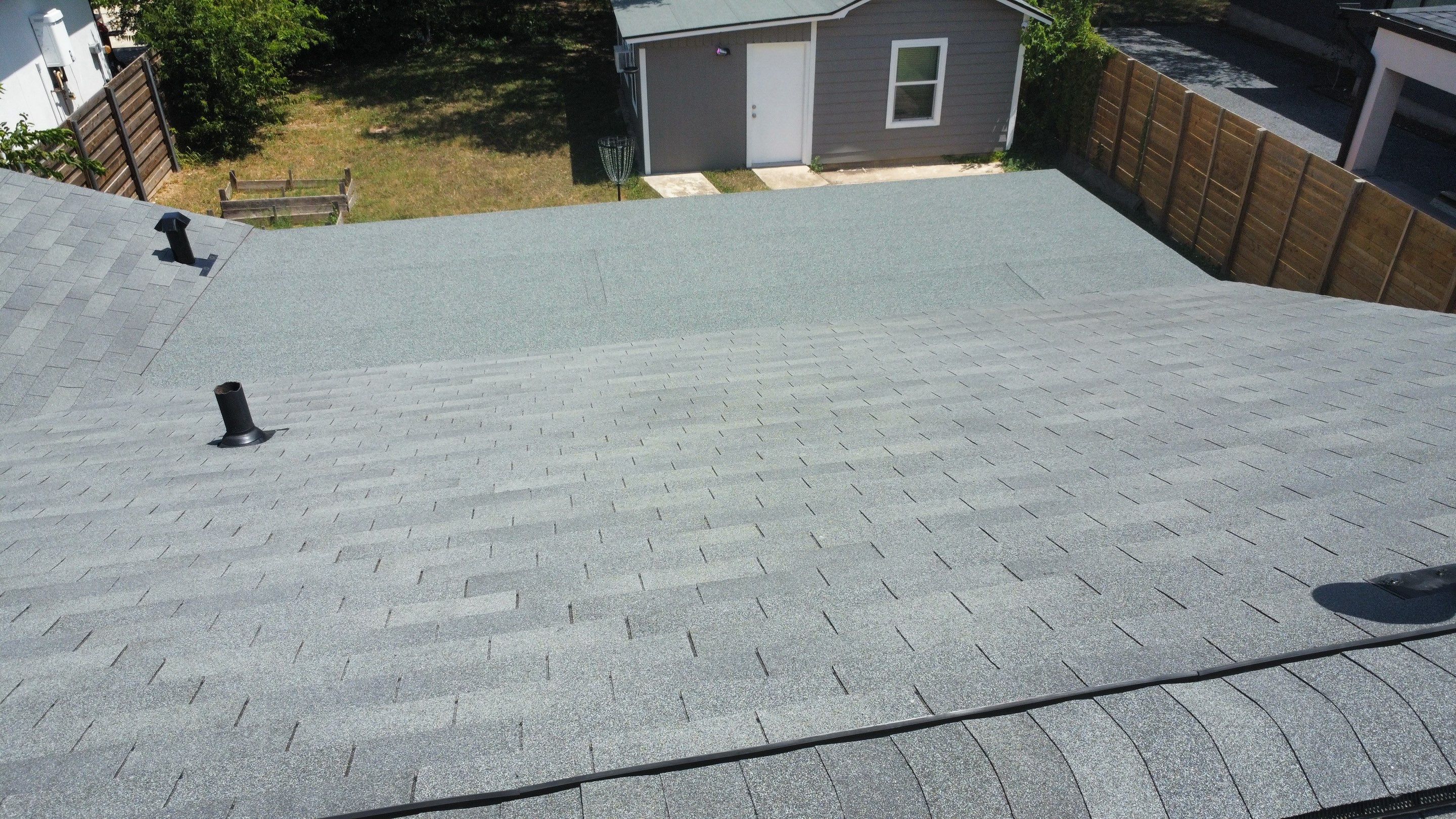 Full Roof Replacement – Main Home + Guest House | Estate Gray Shingles | Austin, TX by Kstylez Roofing & Construction
