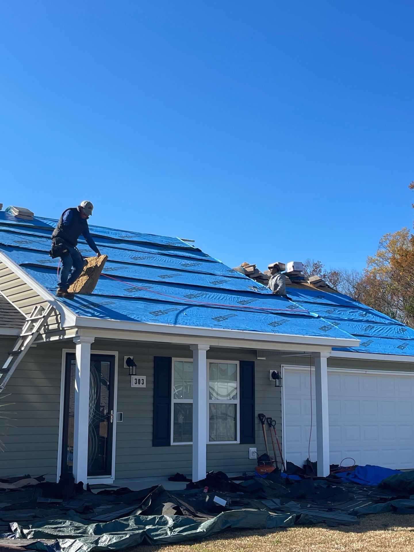 Roof Replacement using CertainTeed Shadow Hip & Ridge Driftwood by RGR Construction and Roofing, LLC