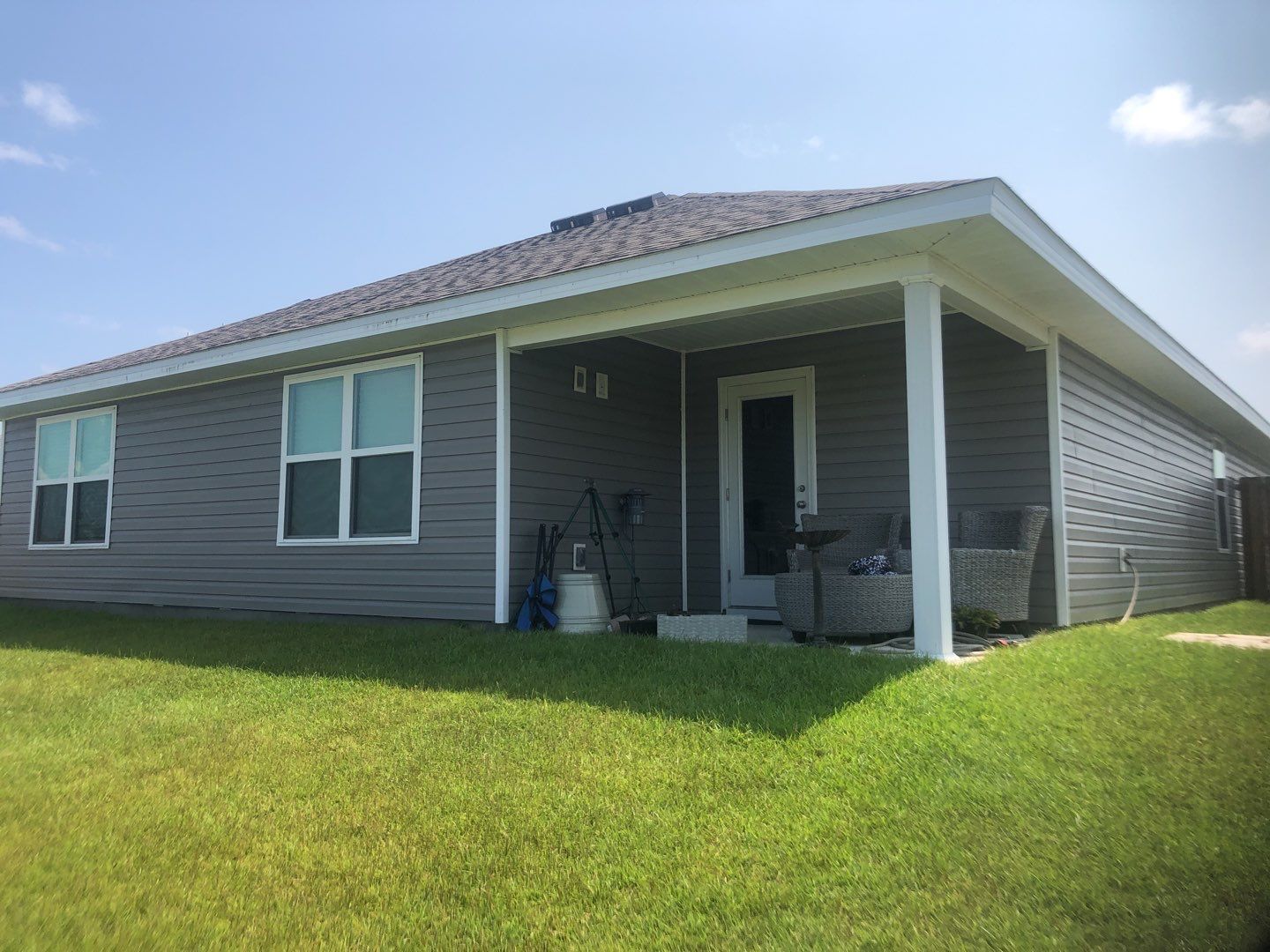 Gutter Installation using K-Style Seamless Gutters and Soffit and Fascia Replacement by Gutter Professors