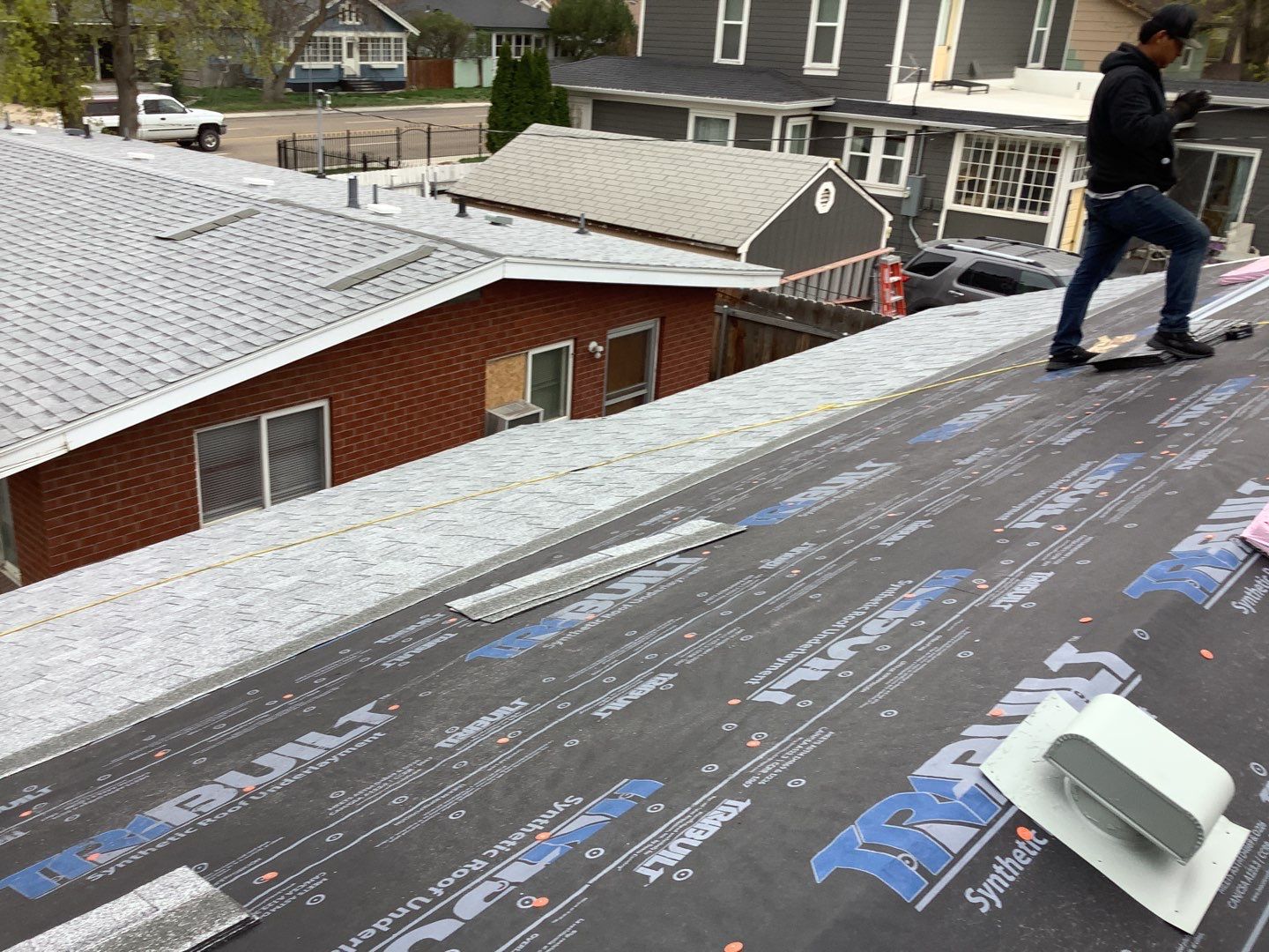 Low Pitch Residential Roofing Installation for damaged roof in Nampa by ID Roofing LLC