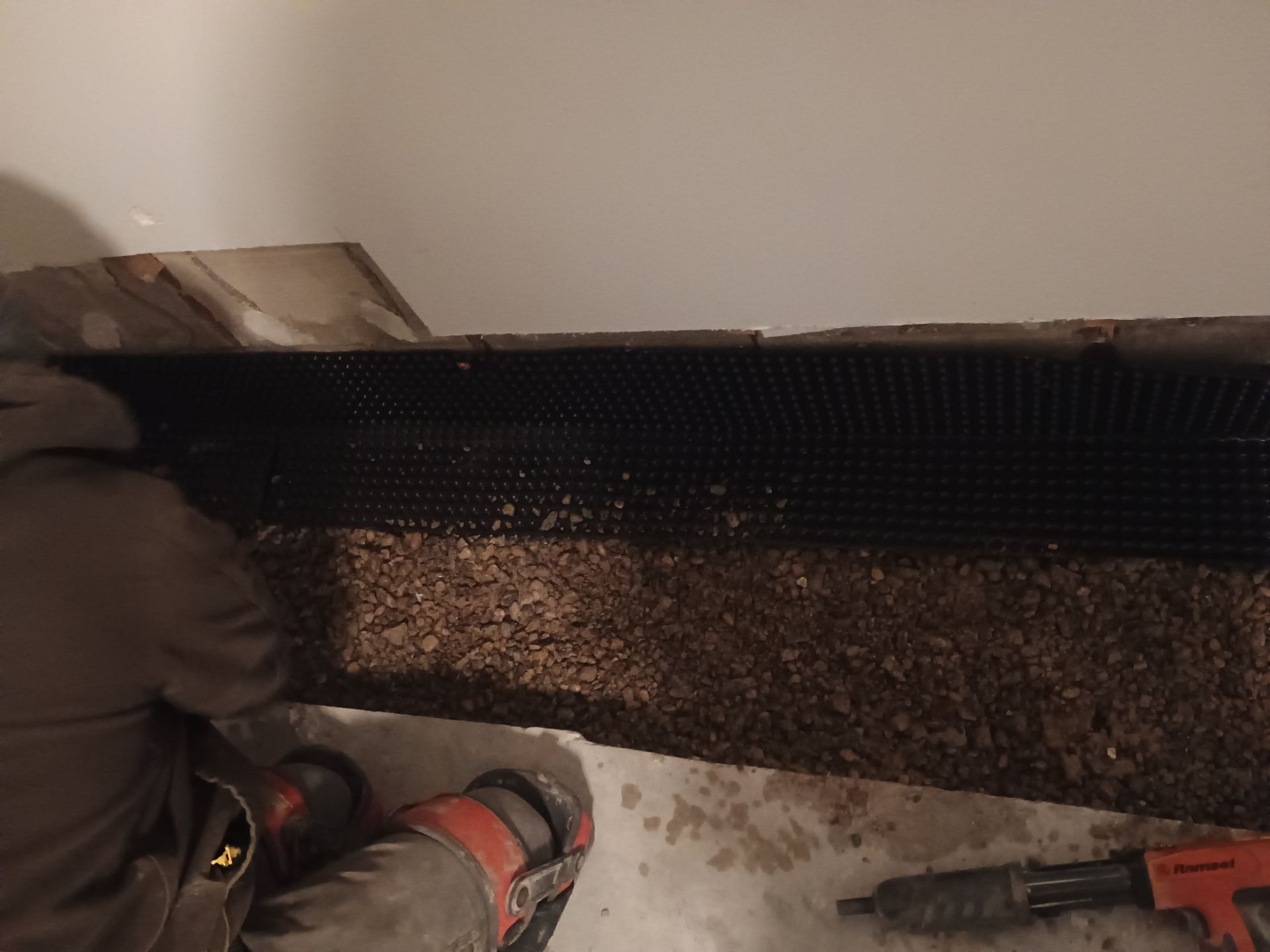 Drain tile for Kael in New Brighton by Waterproofing Northeast