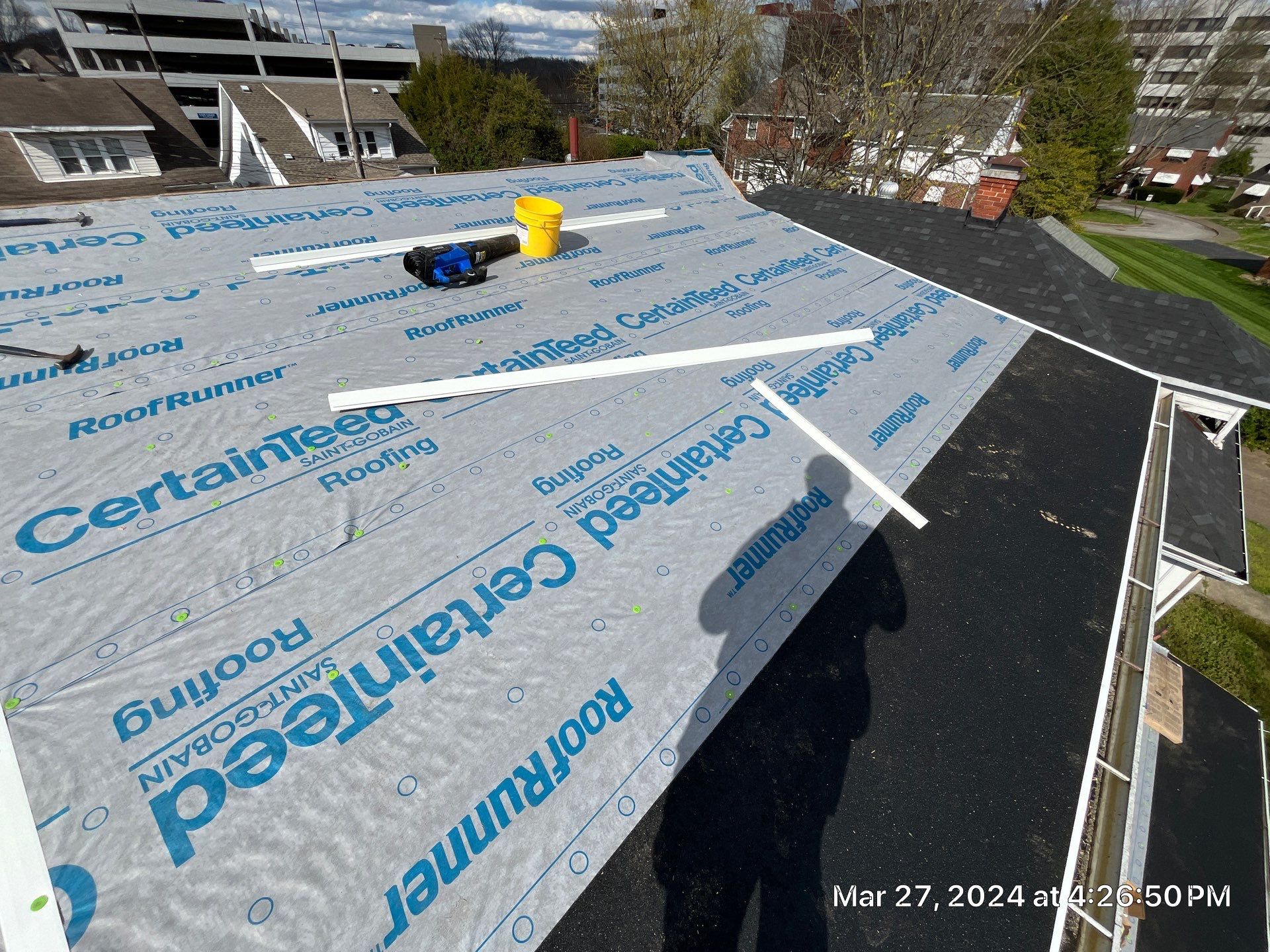 Residential Roofing Installation using Certainteed Landmark Pro Shingles by Fahey Roofing + Contracting