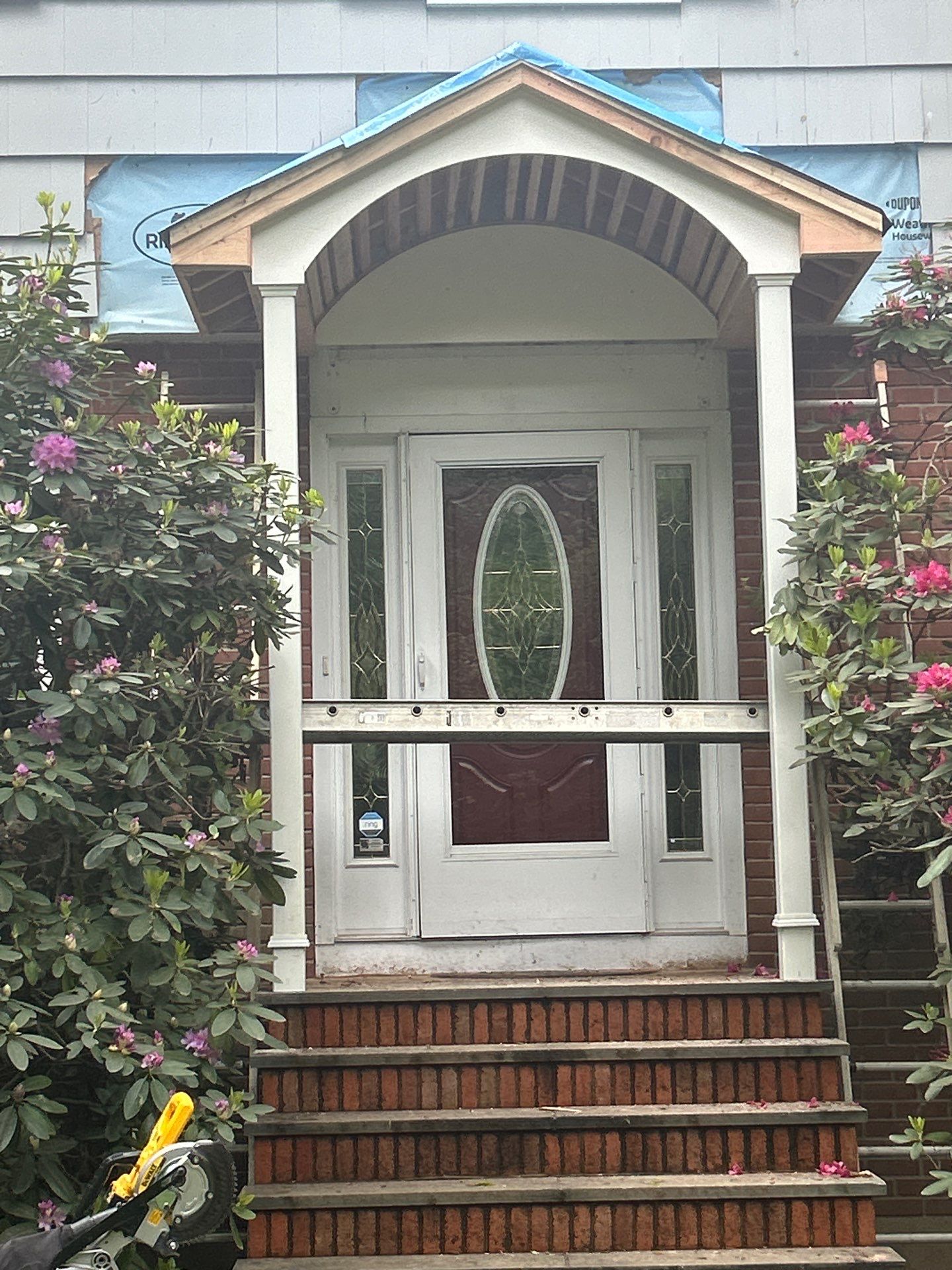 Beautiful Portico Addition by DiGiorgi Roofing and Siding Inc