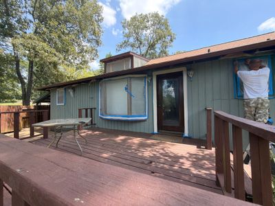 Careful Stain Work & Fresh Color on Unique Property Tyler, TX