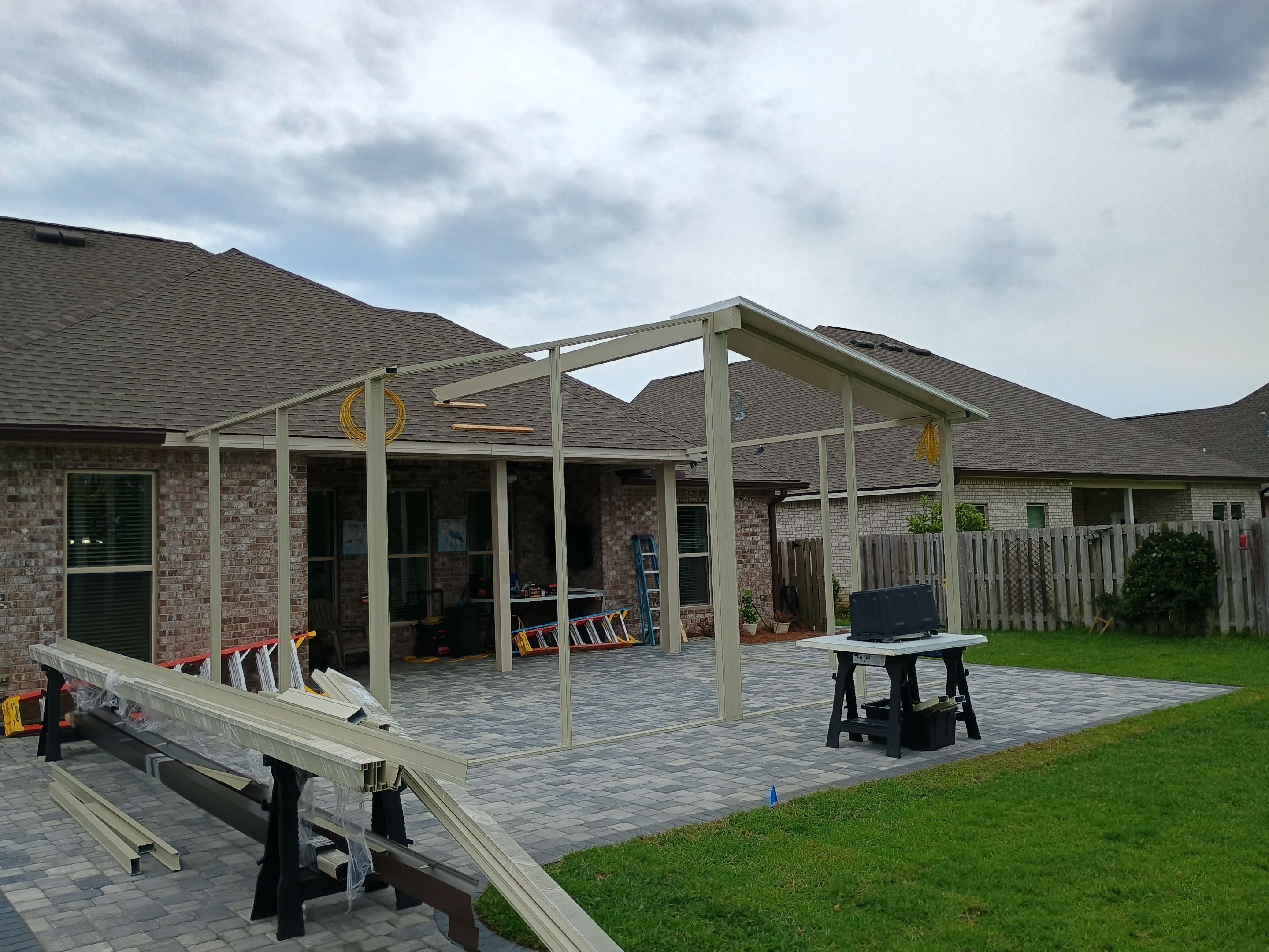 Patio Cover using Colorbeam by Titan Sunrooms
