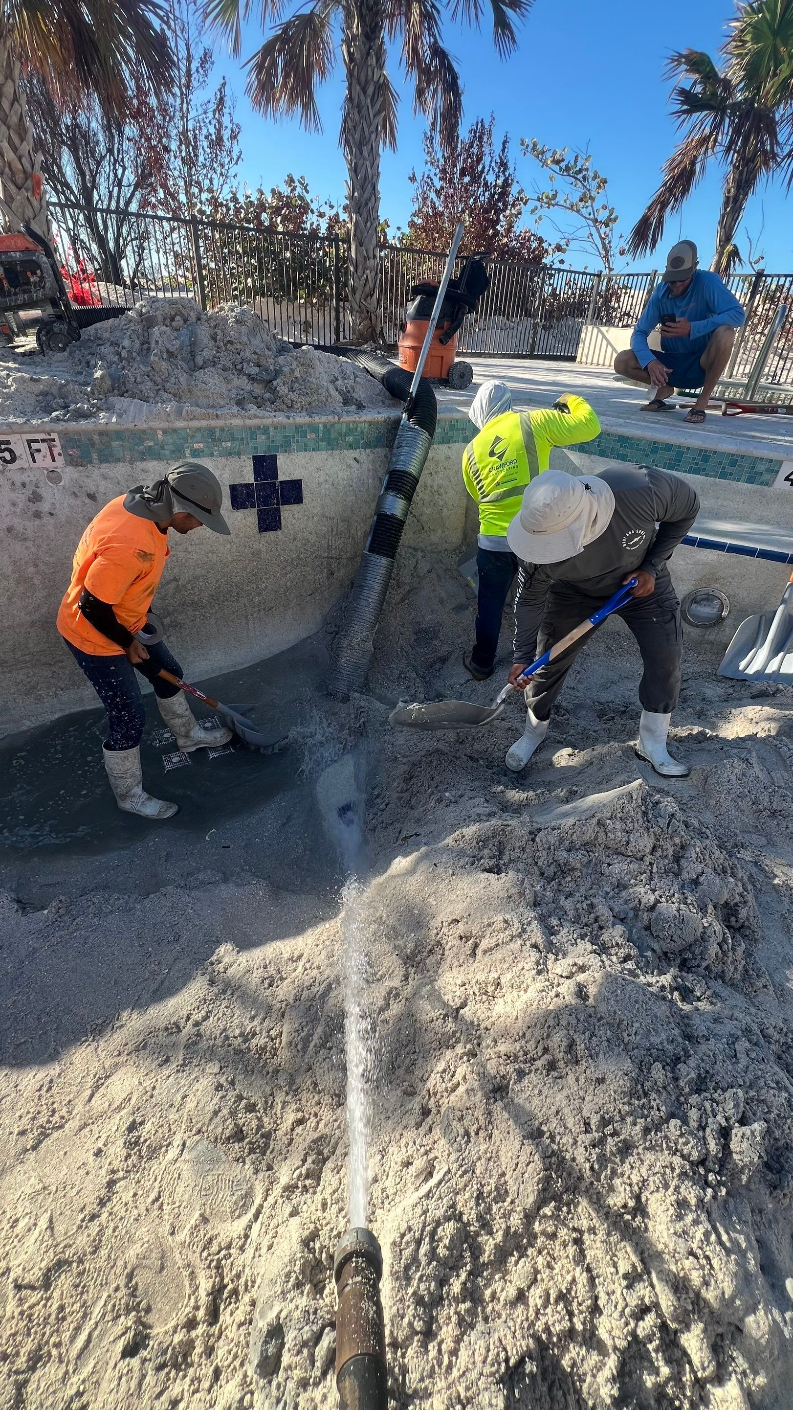 Beachside Community Club Pool Cleanout by Don Mar, Inc. Storm Water Solutions