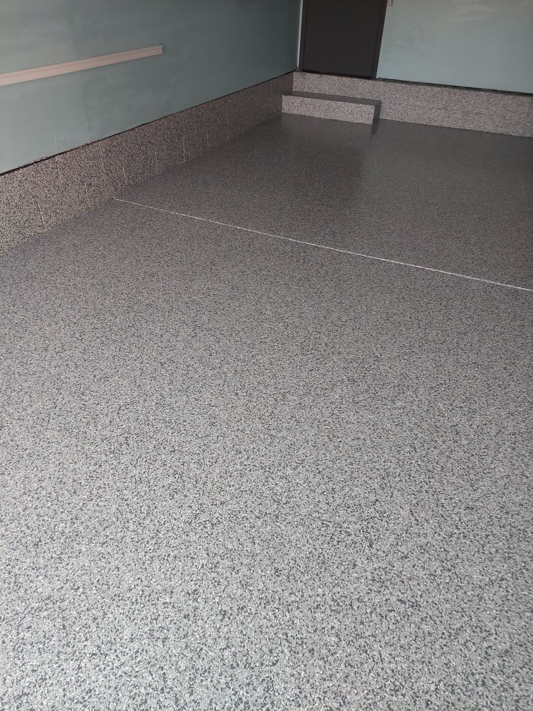 Single Car Garage in Slate Stone - Boardman, OH by Alexander Concrete Coatings