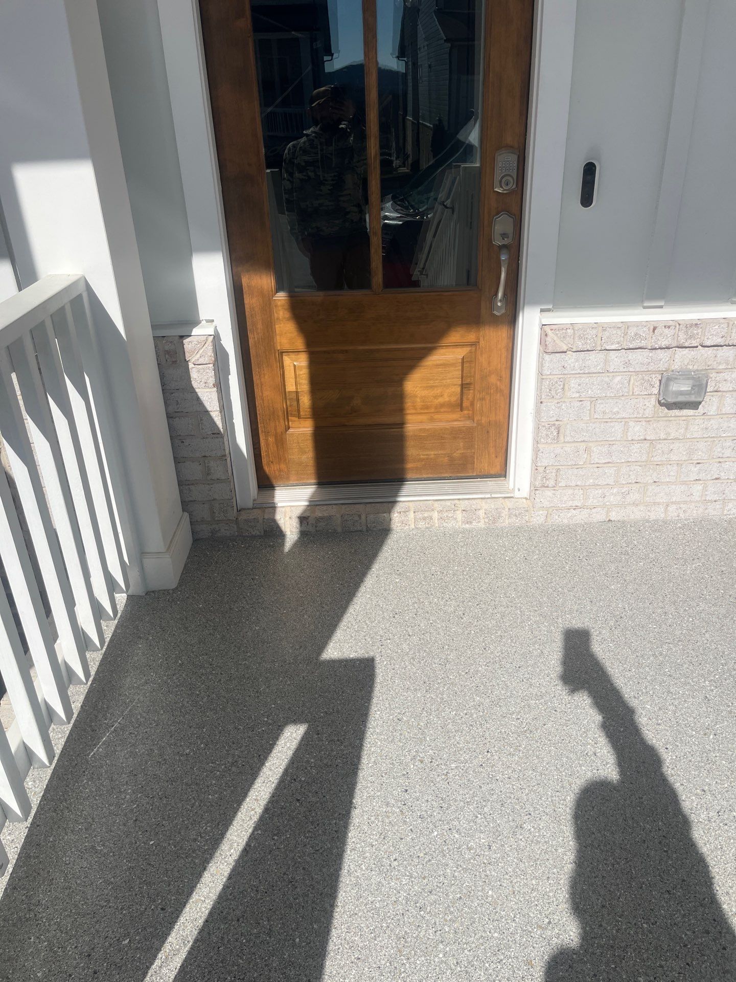 Patio Floor Coating using Quartzite by My Garage Floor Guys