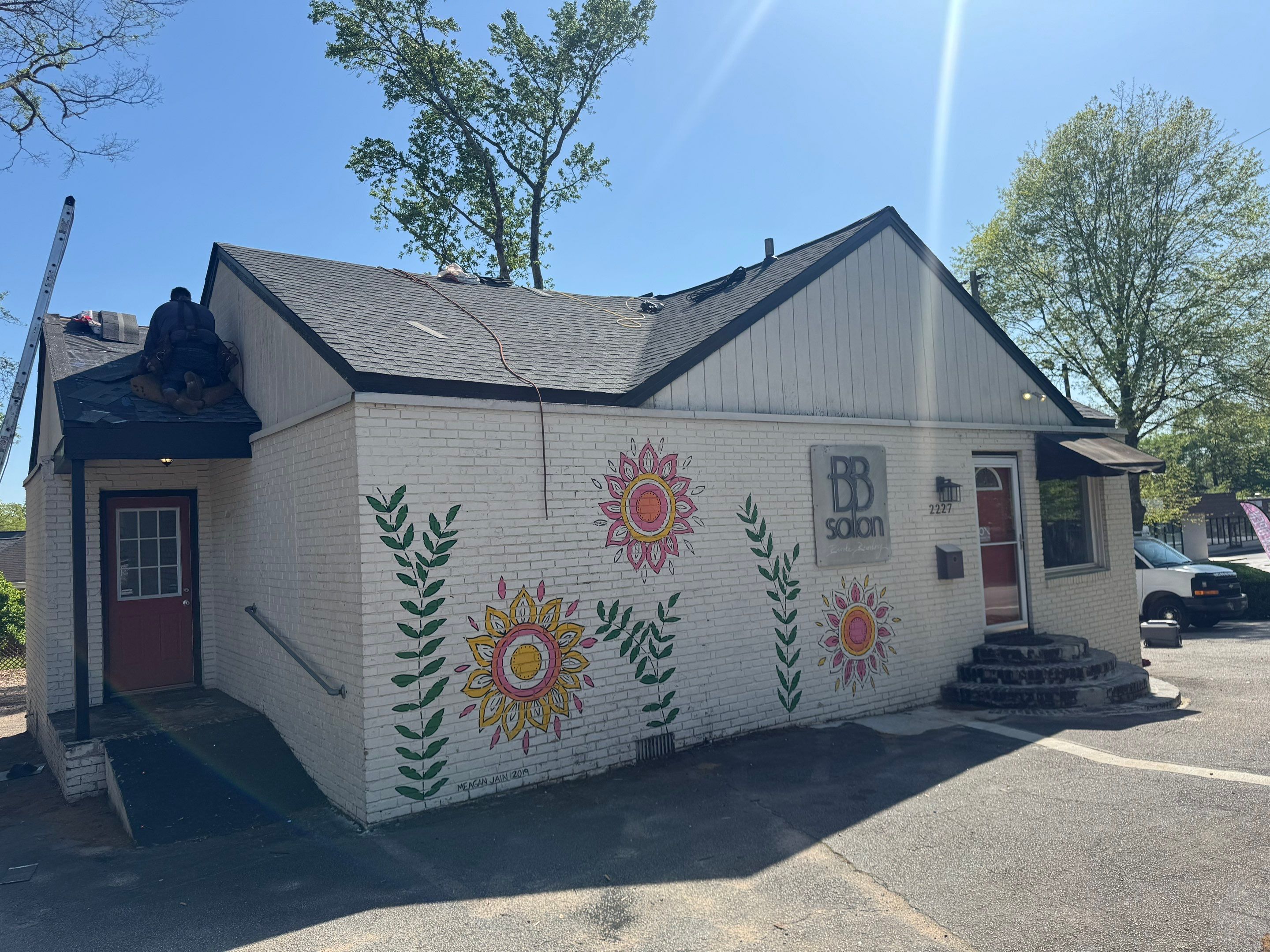 Commercial Roofing Installation using GAF HDZ Architectural Asphalt Shingles | Kirkwood, Atlanta, GA by Mosaic Roofing Company