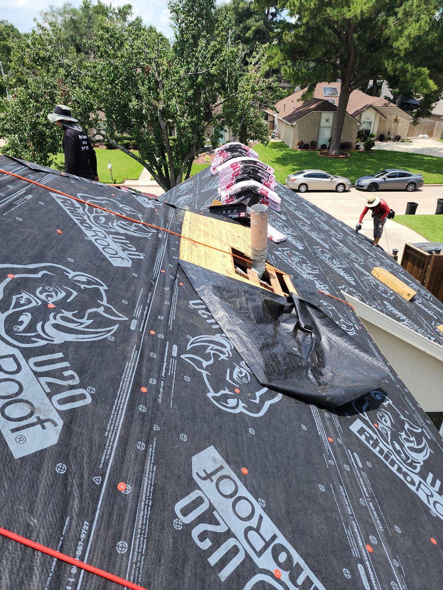 Residential Roofing Installation using Owen's Corning Duration (Lifetime) Shingles by Roof Repair Company