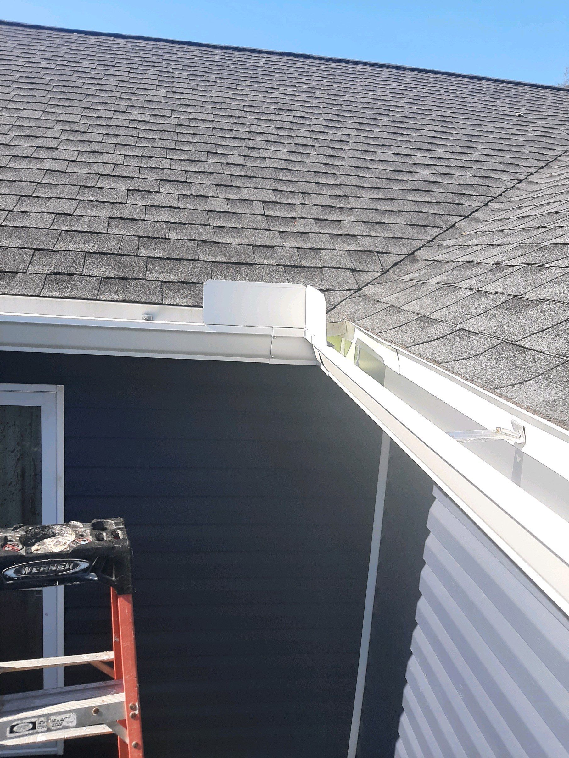 Gutter Installation using K-Style Seamless Gutters by Gutter Professors