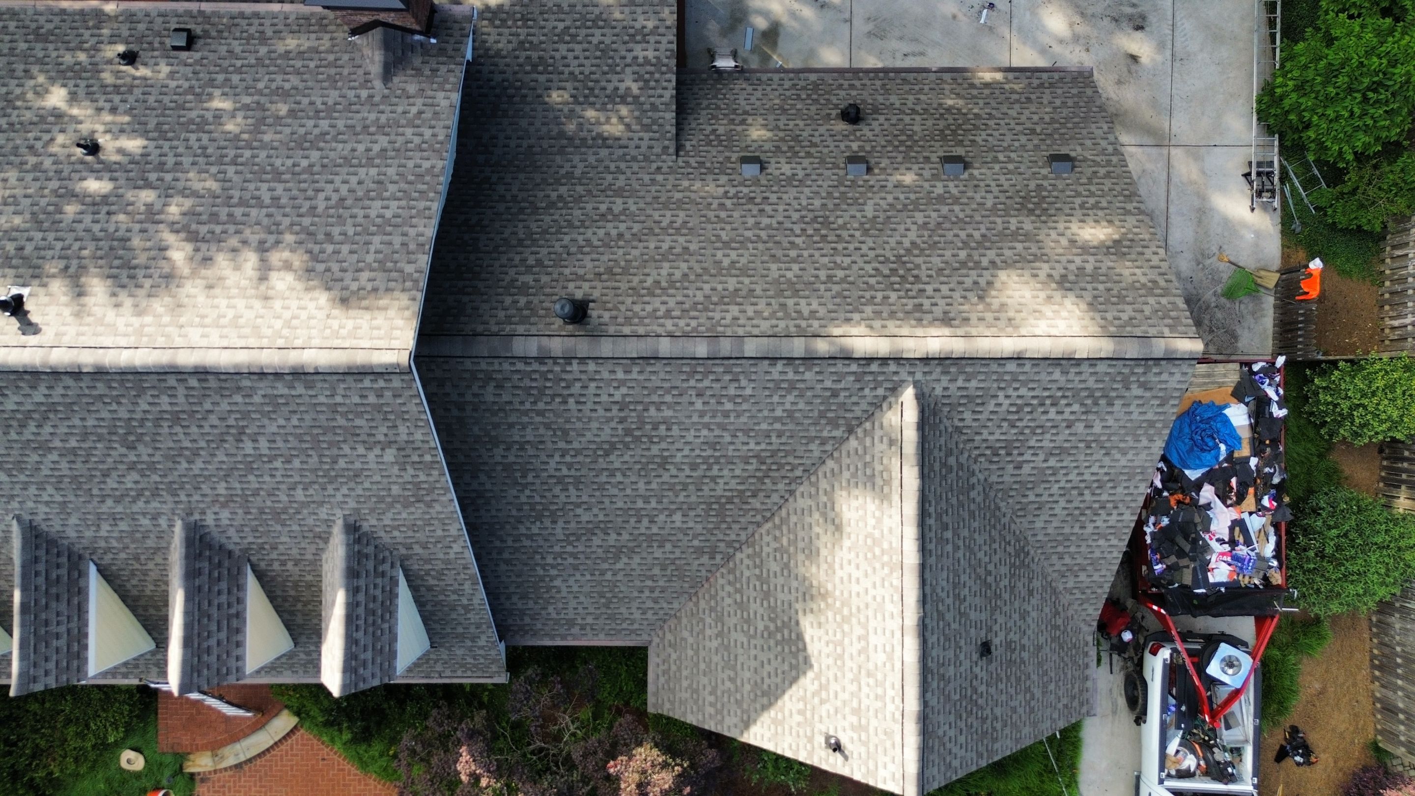 Dunwoody, GA Roof Replacement GAF Timberline HDZ Weathered Wood by Reset Roofing