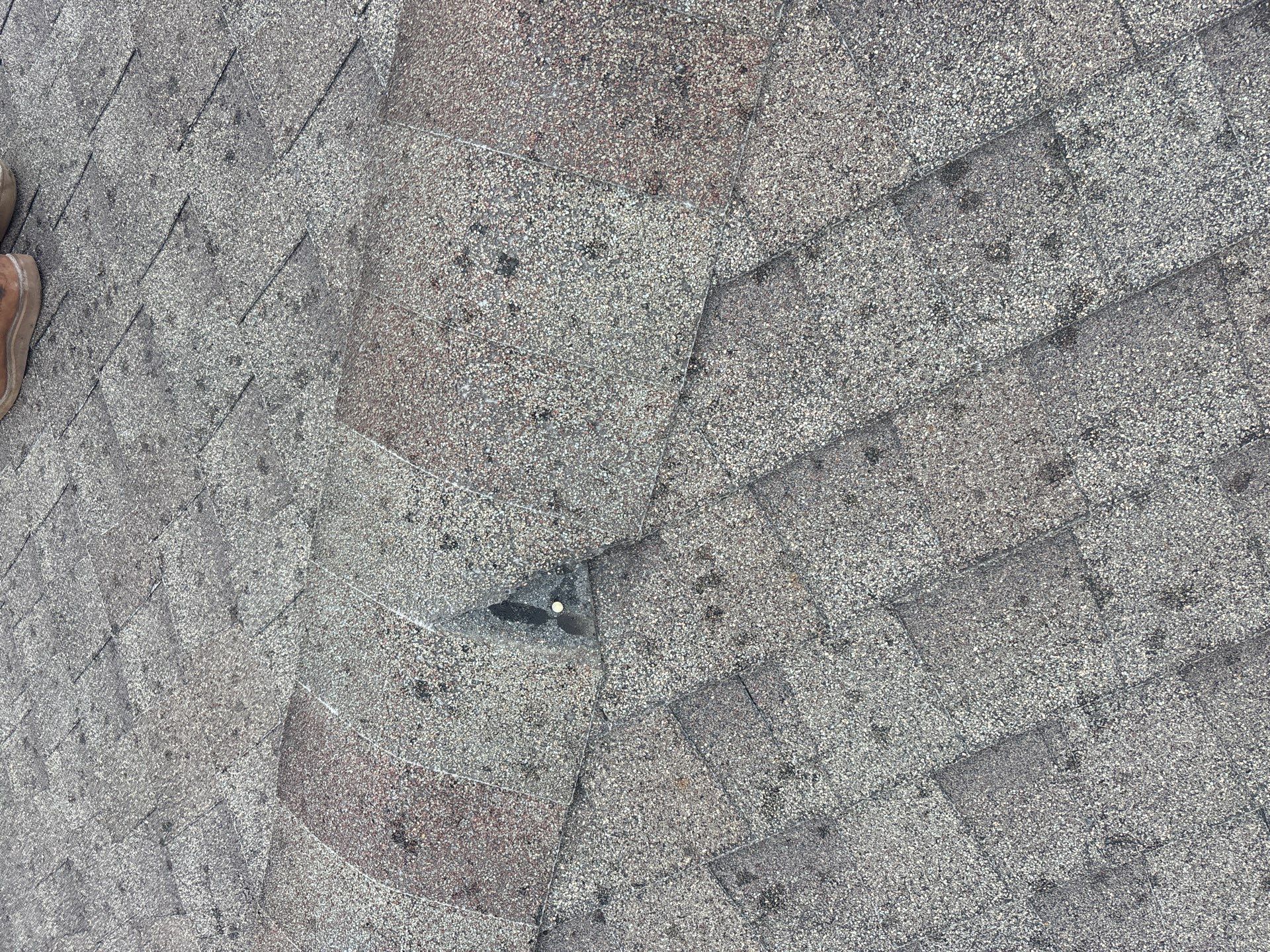 Hail Damage using Owen's Corning Duration (Lifetime) Shingles by Roof Repair Company