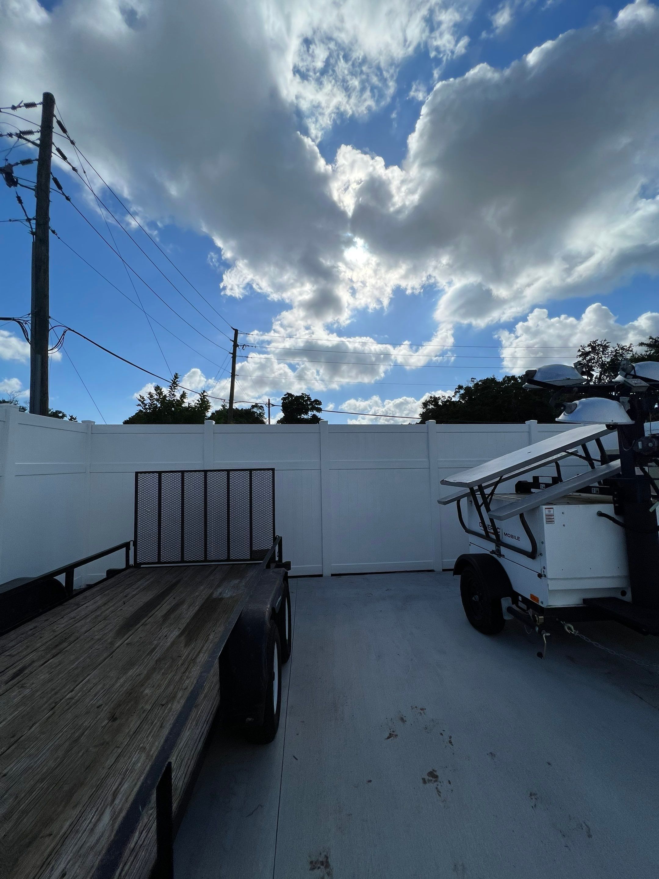Palmetto, FL 6+2 White Vinyl Privacy Fence by Asap fence and gates, LLC