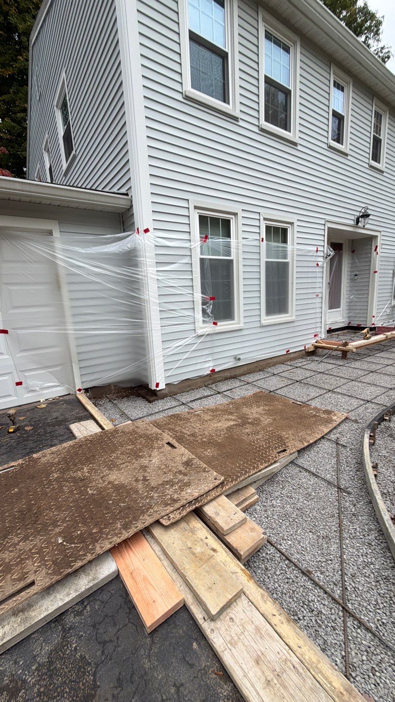 Oxford Slate Stamp w/ Border Walkway by NG Masonry & Construction LLC