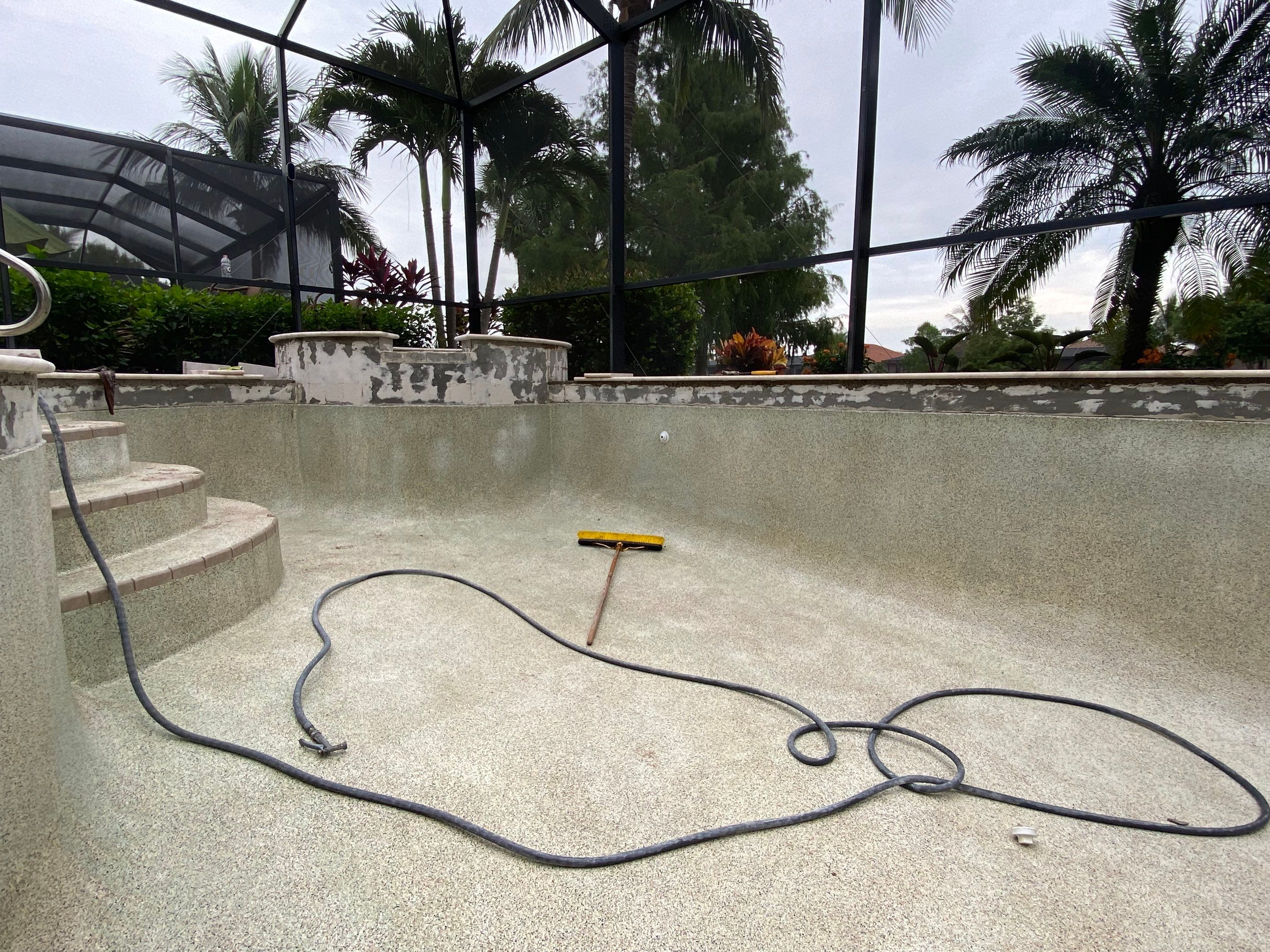 Textured Marble Pool Deck - Bonita National Golf & Country Club by Old Town Pavers Llc