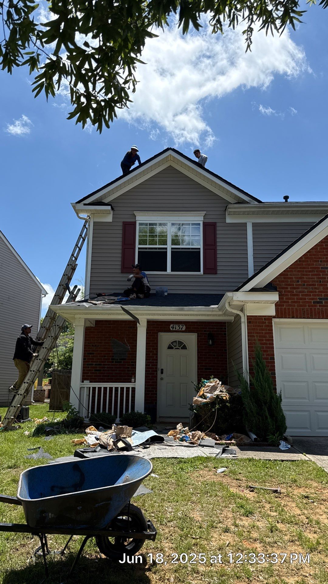 Roof replacement by hail and wind damage by Just Brilliant Restoration JBR