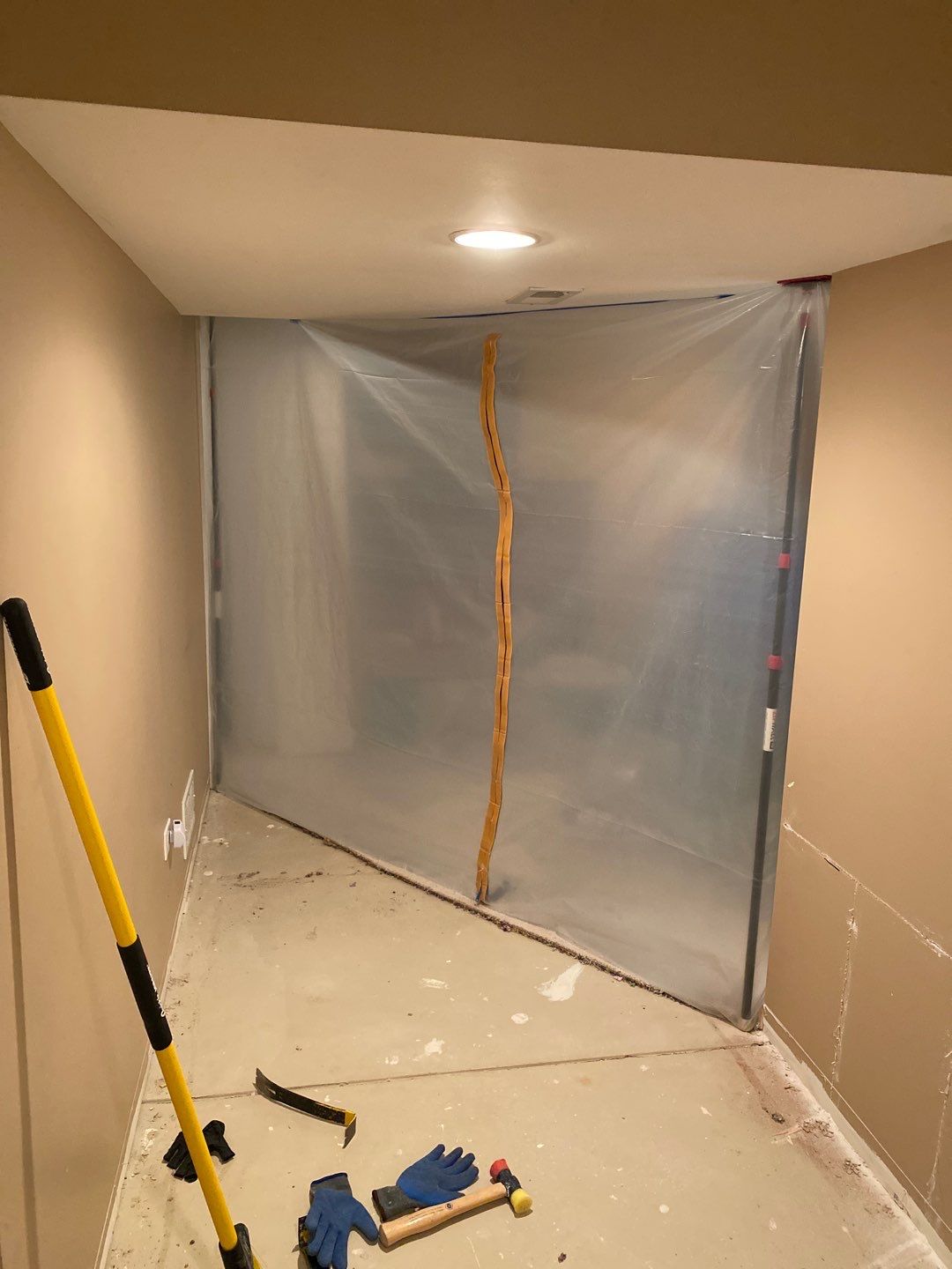Overhead Drain Pipe Leak in Basement by Chicagoland Water Medics