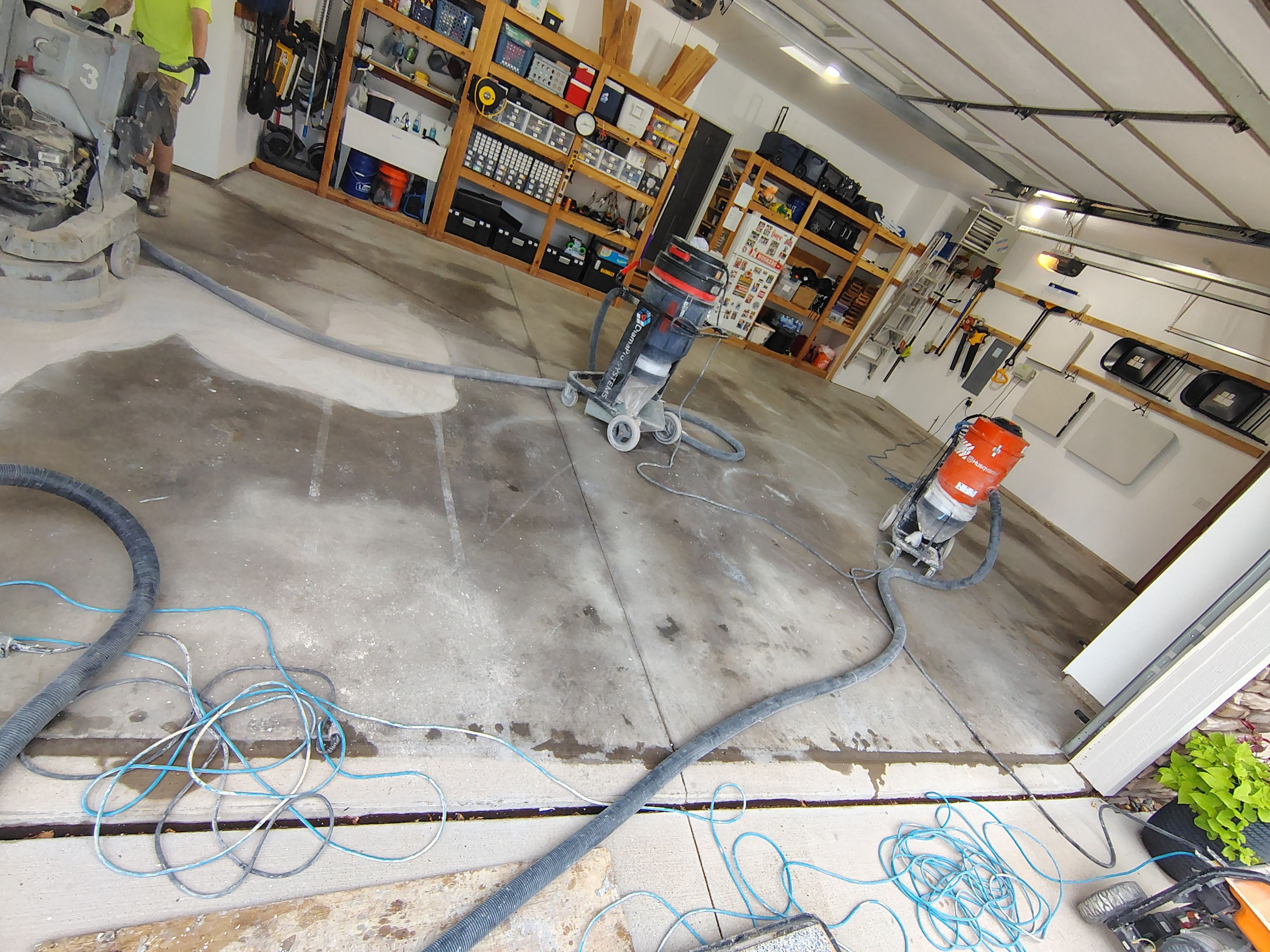 Coyote Garage Floor Coating in Sioux Falls by Select Painting, Coatings & Garage Cabinets
