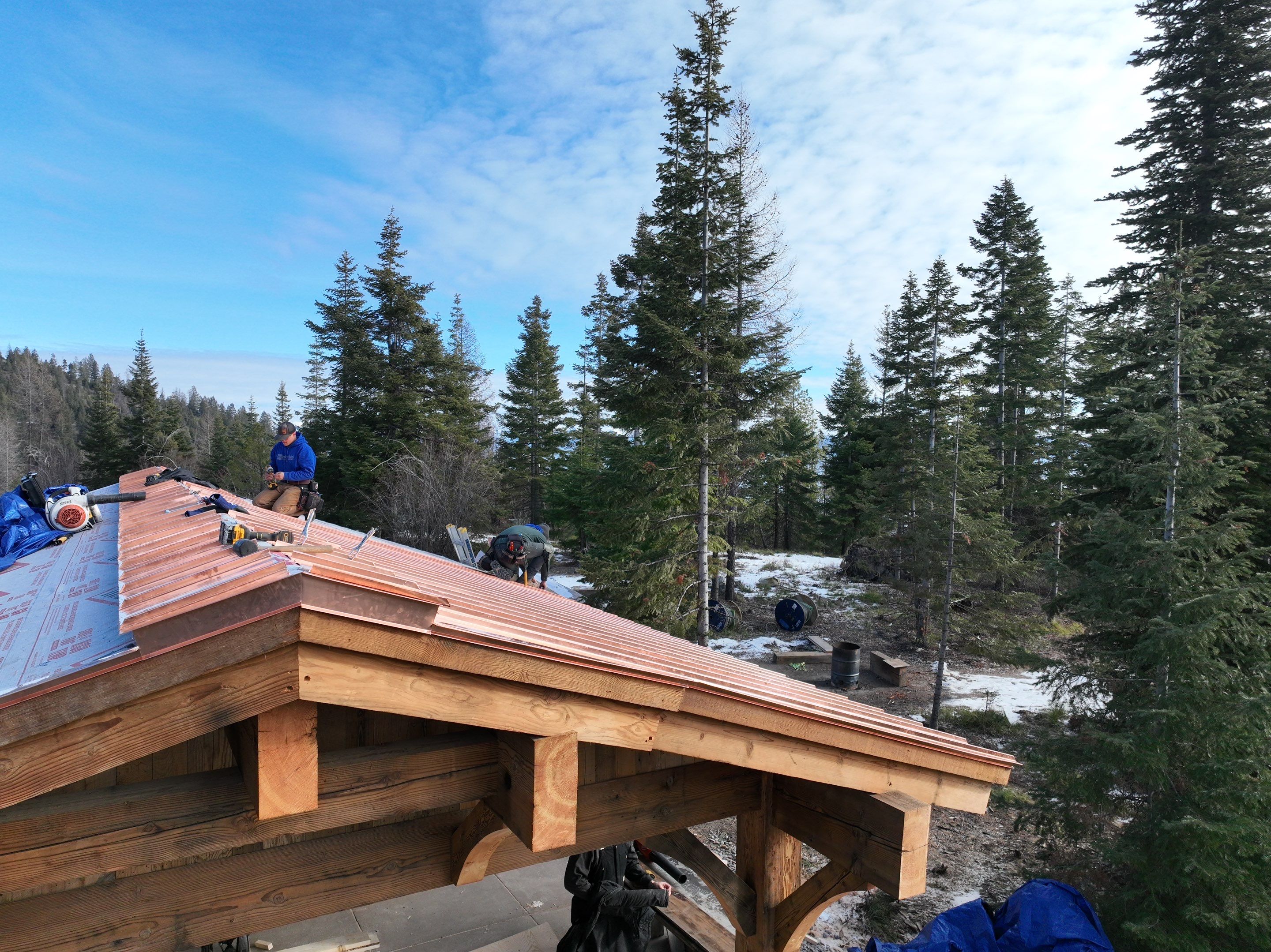 Zip Line Standing Seam  by Montana Roofing Solutions