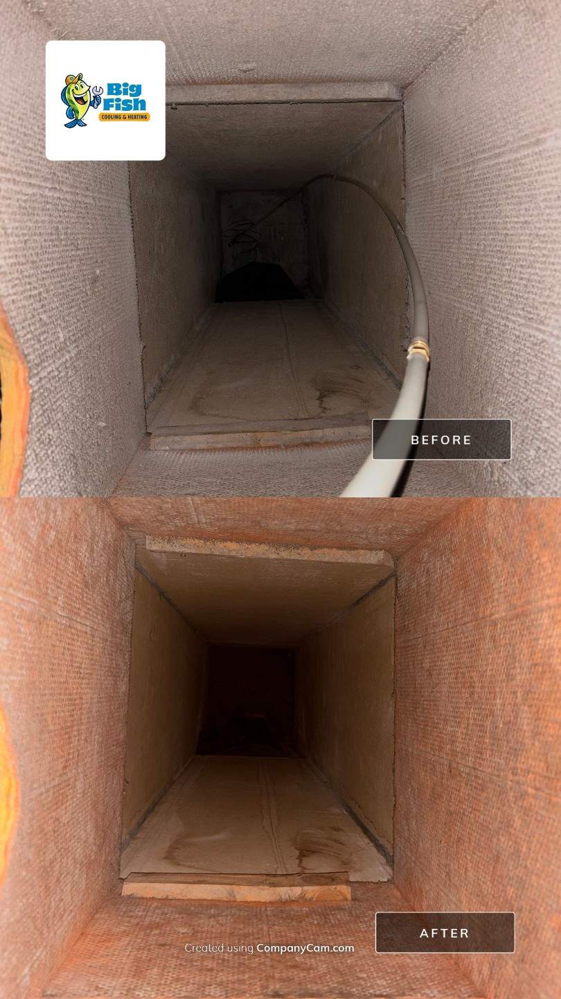 Duct Cleaning - DEAD RODENTS! by Big Fish Cooling & Heating