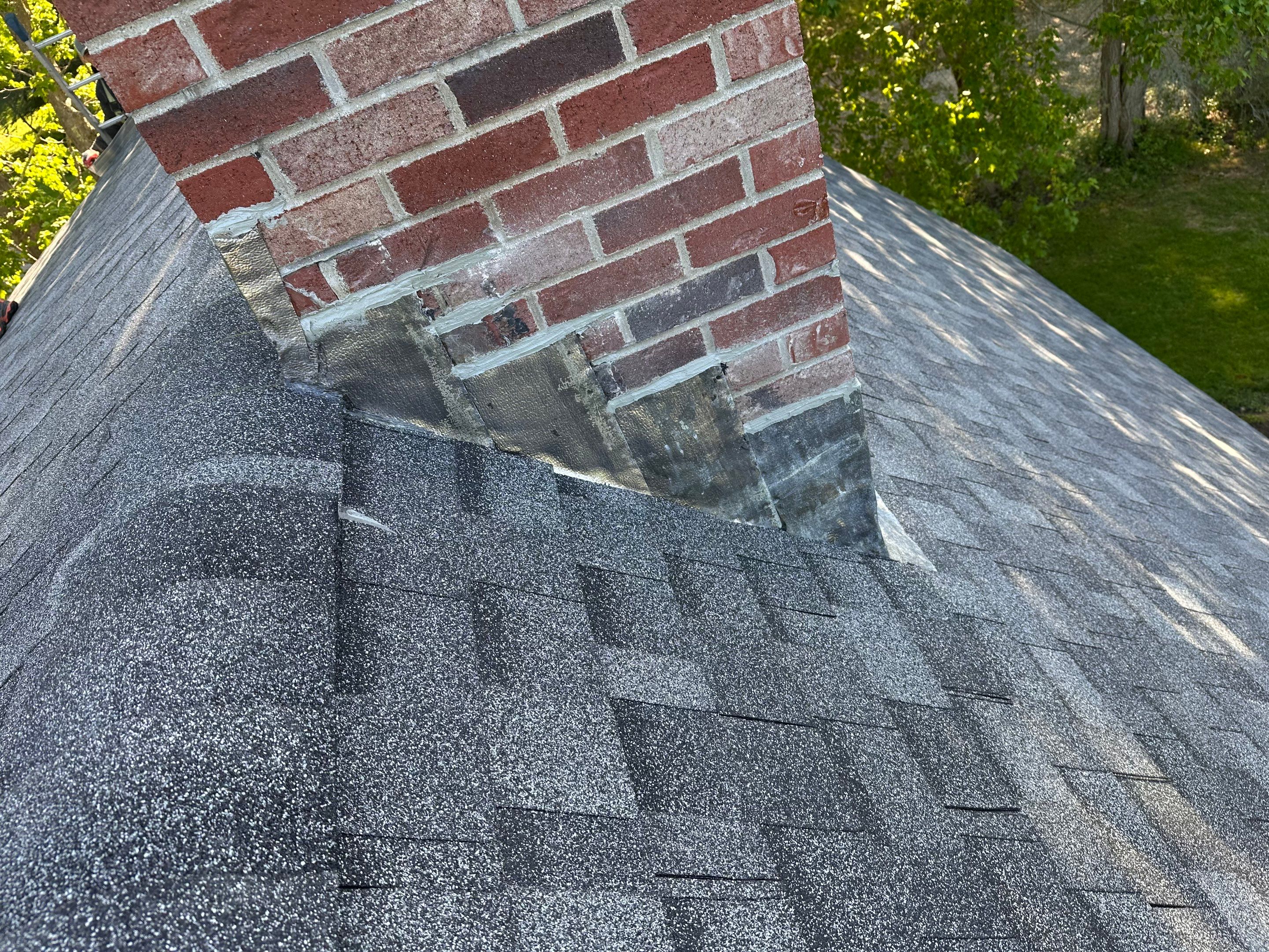 Complete Residential Roofing Installation and Chimney Reflash in Ogunquit by Tall pine roofing
