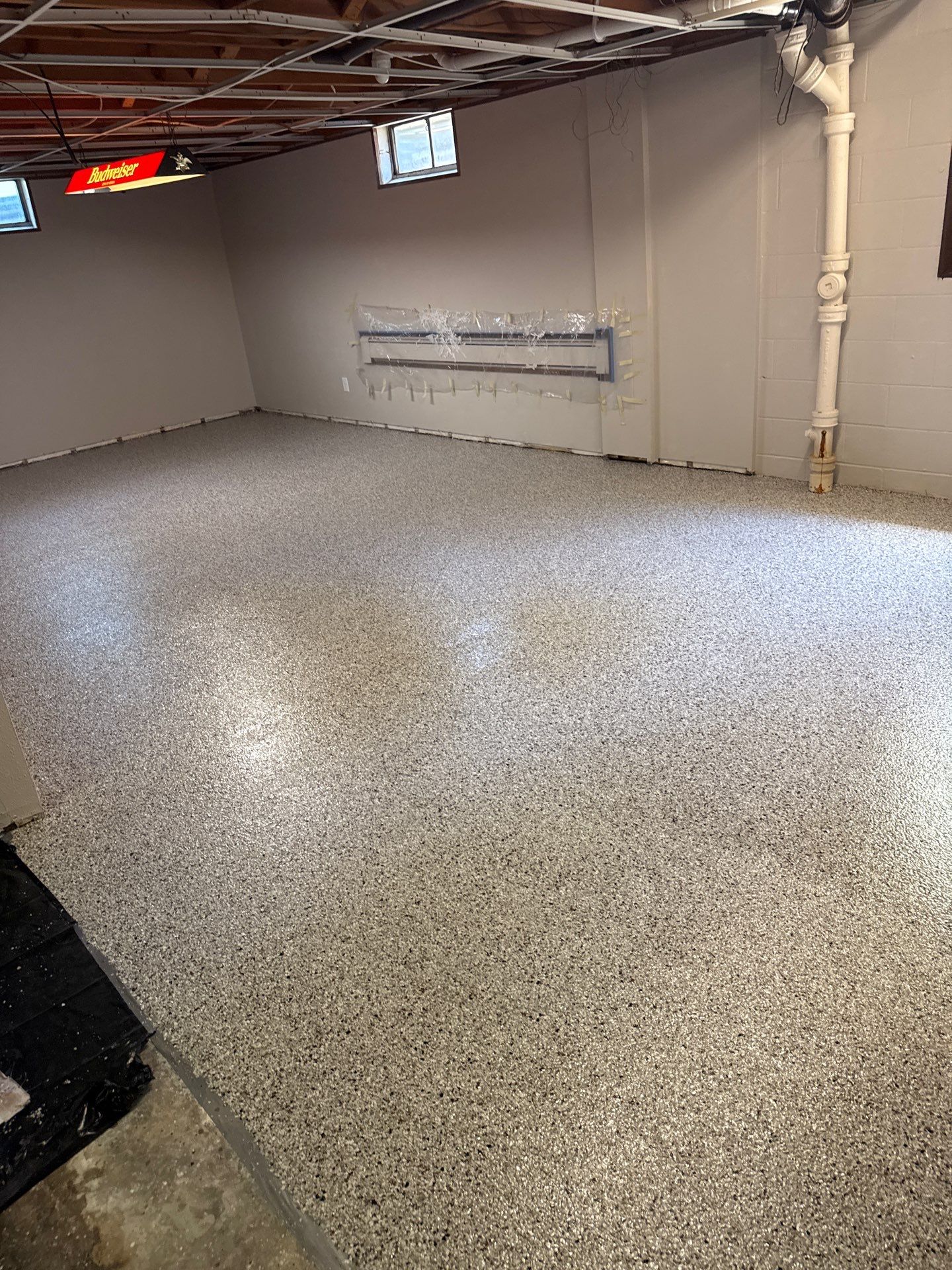 Basement Concrete Floor Coating and Restoration in Boone by Revival Concrete Coatings