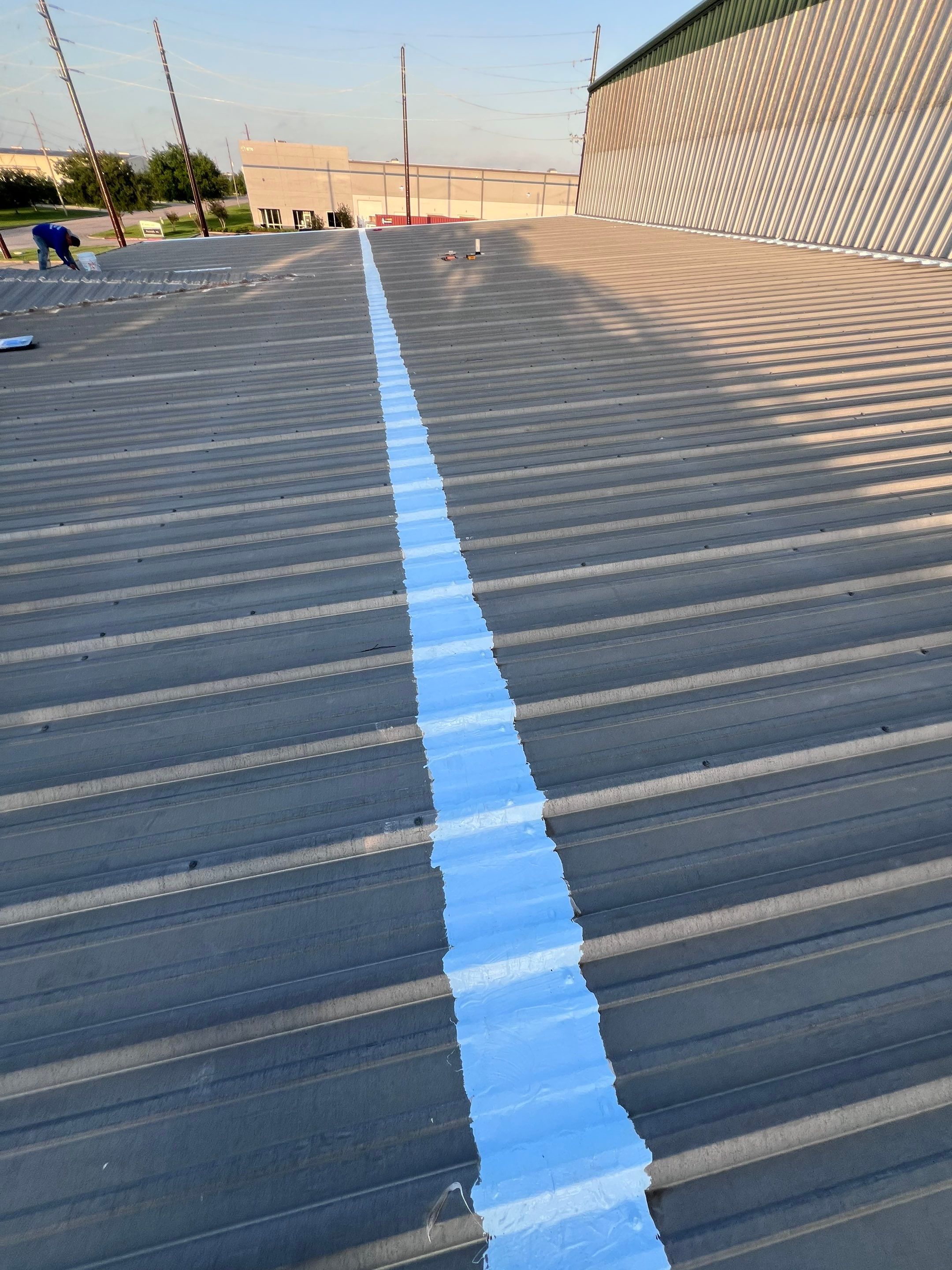 Hail Damage using Metal by Roof Repair Services LLC
