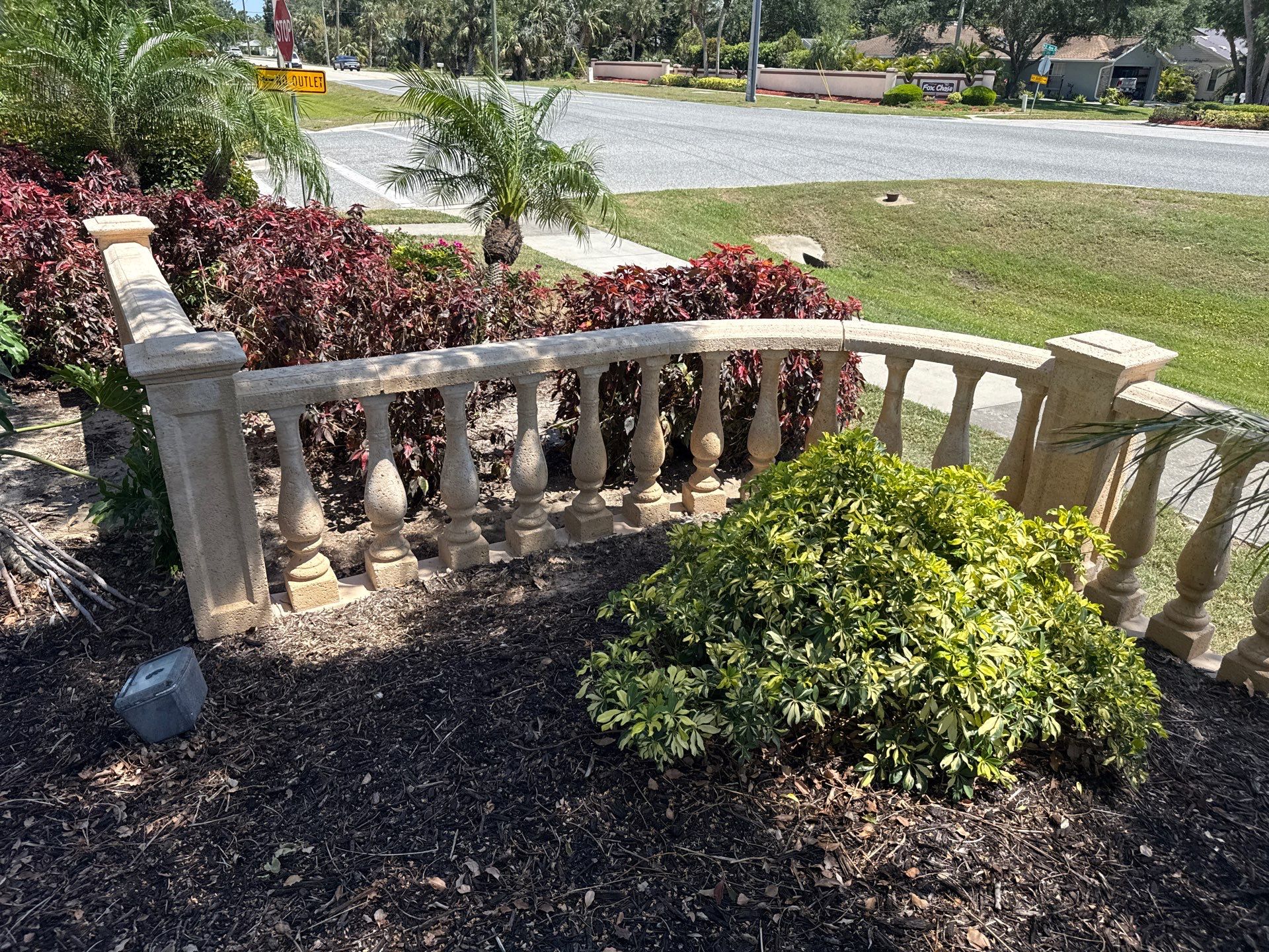 Decorative Wall & Entrance Sign Cleaning | Timberly Community | Parrish, FL by Sunshine AquaWash