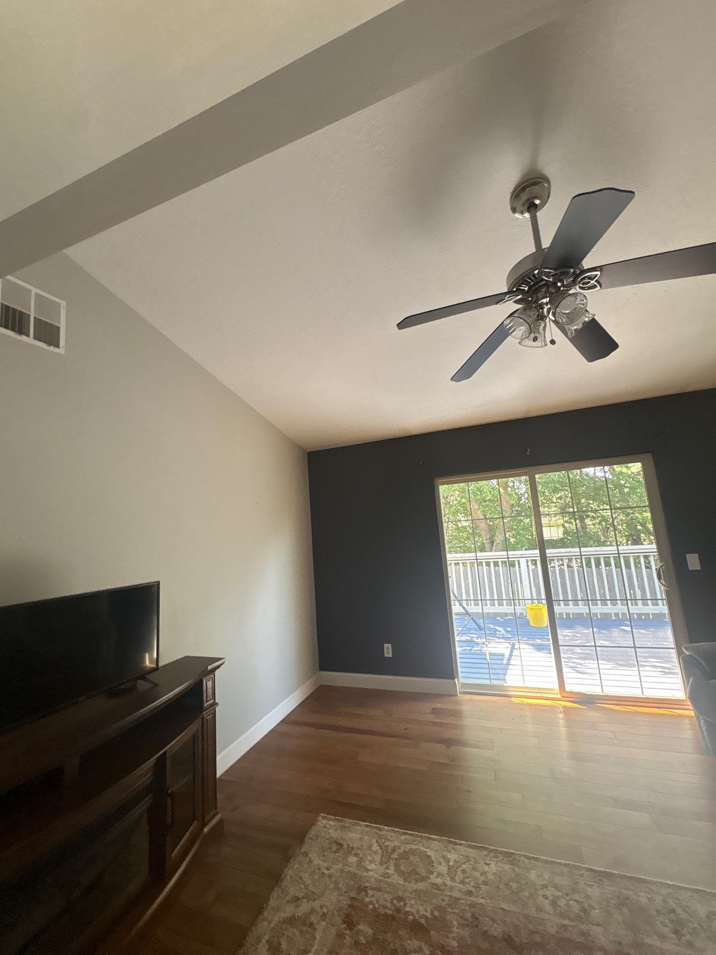Interior Home Repainting with Repose Gray and Peppercorn Accent Walls by Select Painting, Coatings & Garage Cabinets