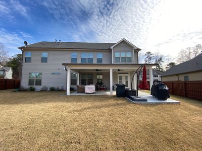 Custom Covered Porch with Beadboard Ceiling in Marietta