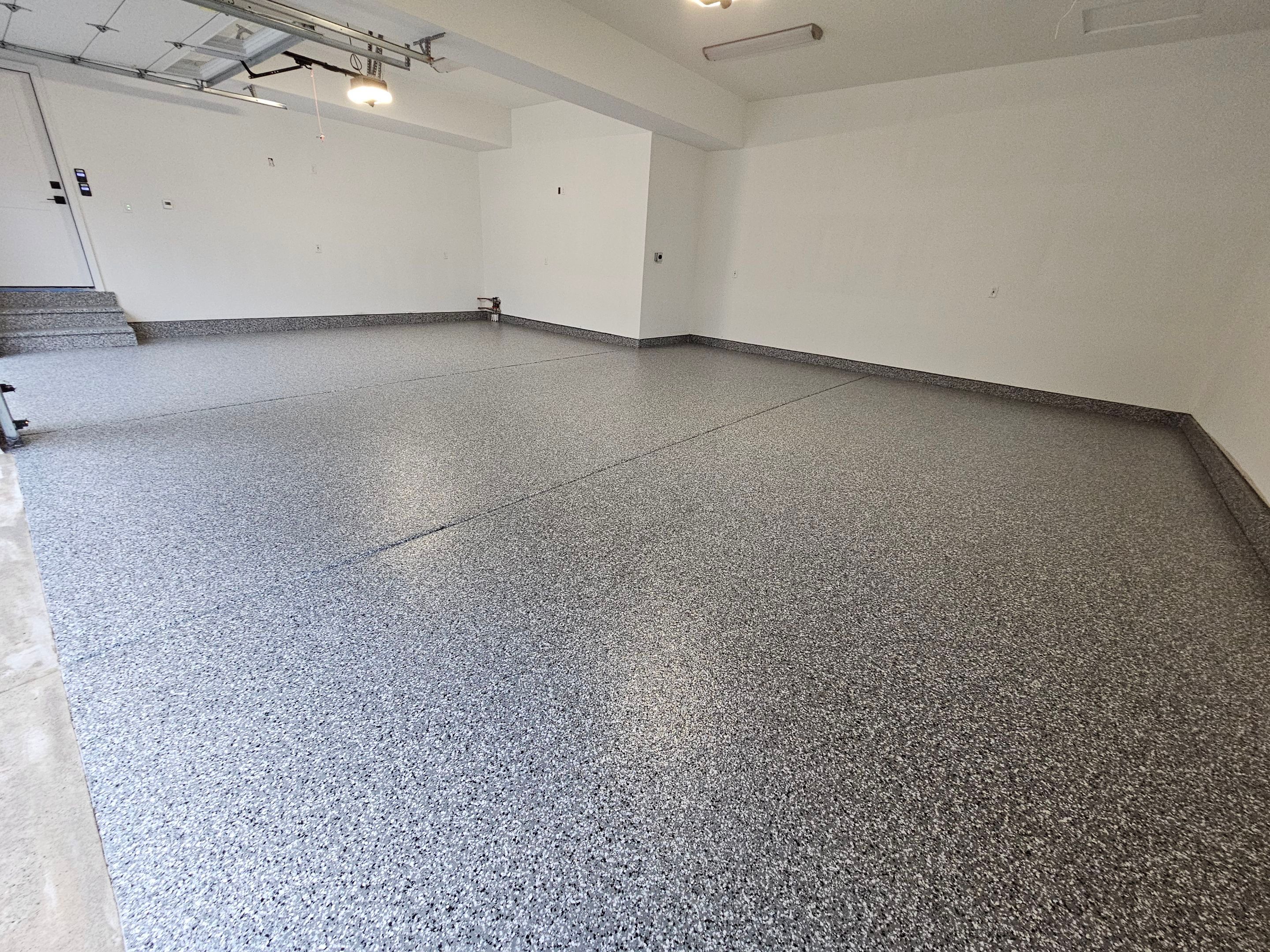 Wombat Flake Garage Floor  by Level 10 Coatings