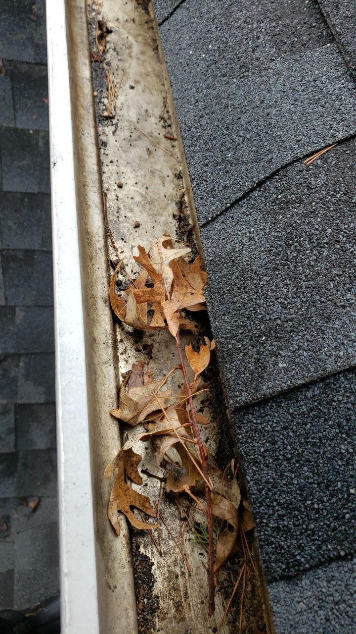 Gutter Cleaning using water by Power Wash Masters LLC