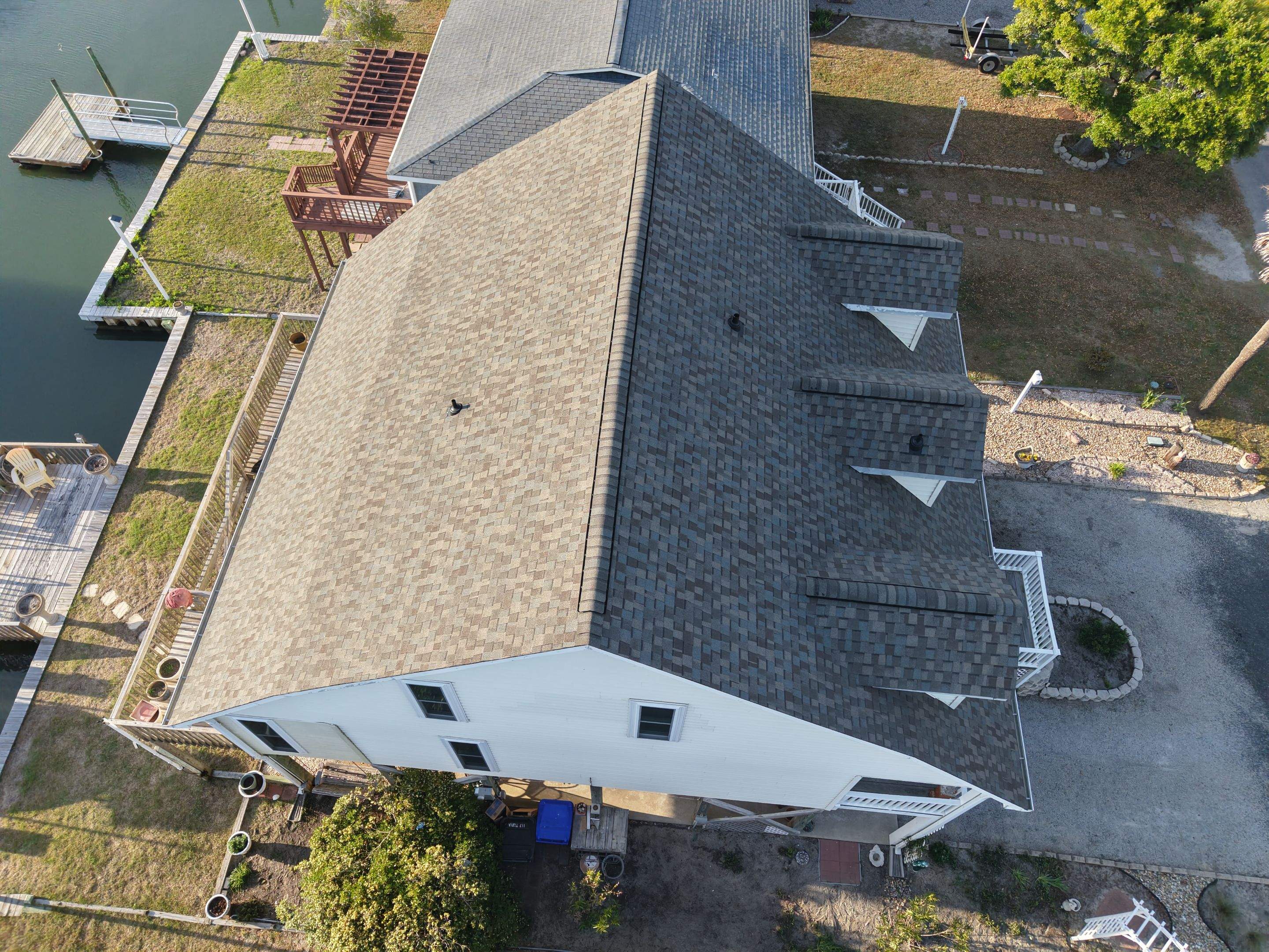 Completed Roof Replacement in Holden Beach, NC by Local Roofing Contractor Near Me by RGR Construction and Roofing, LLC