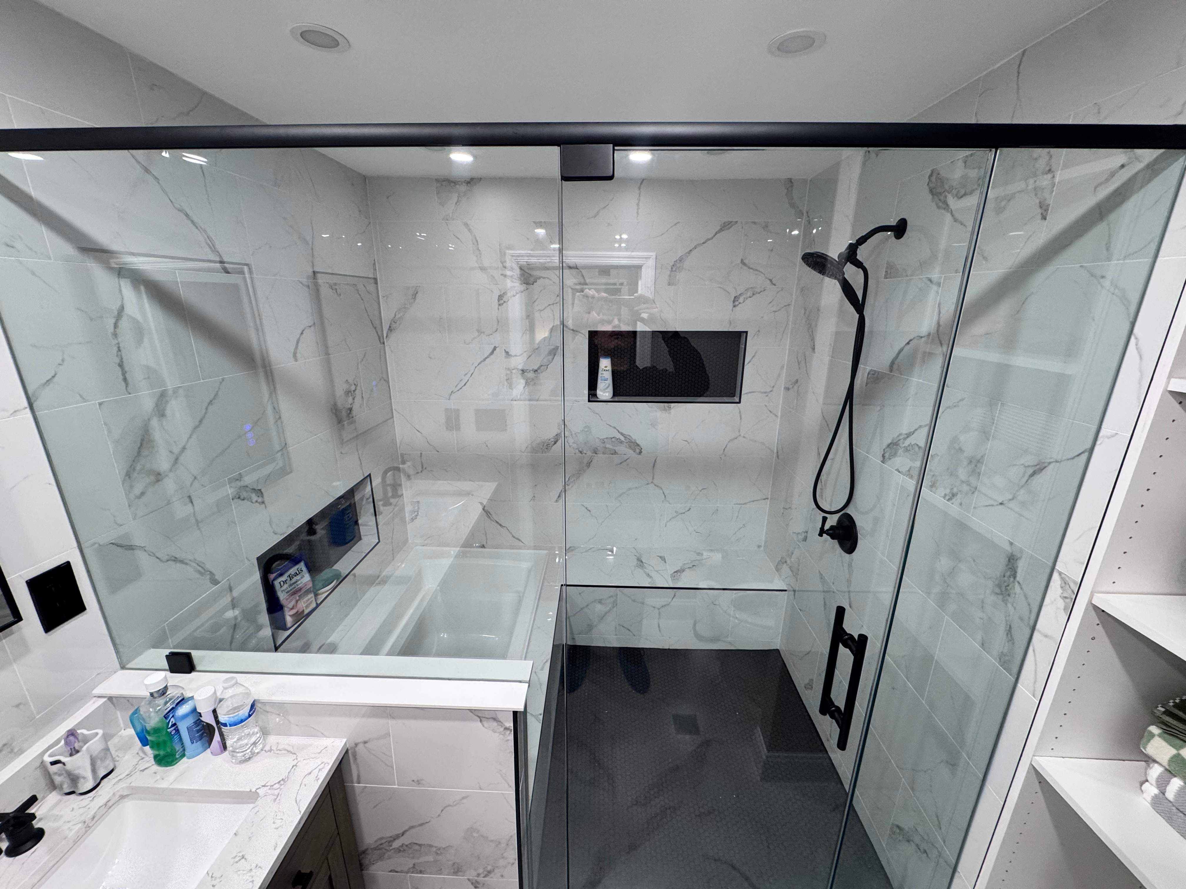 Master bathroom renovation by Prudencio
