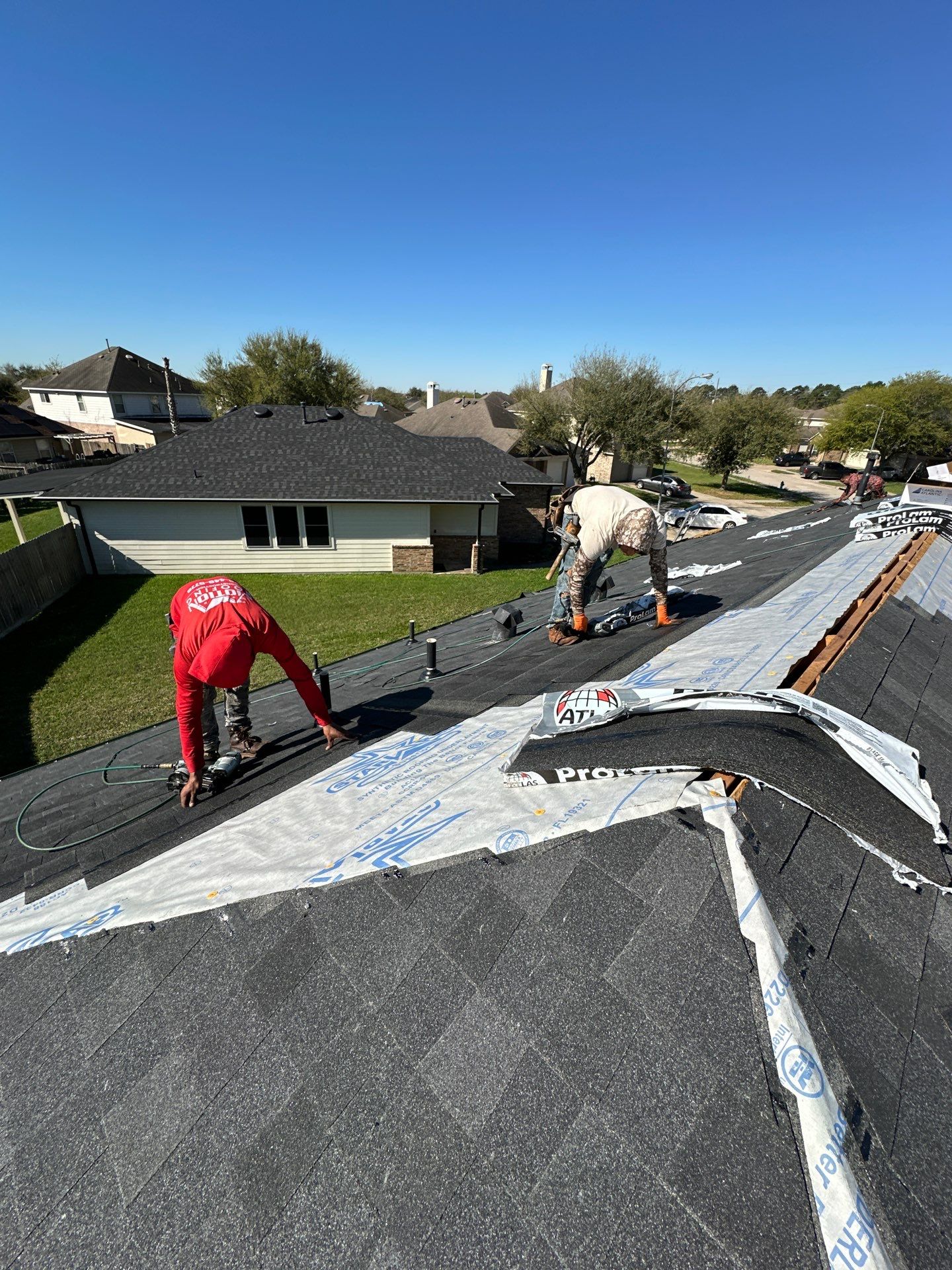 Project in Houston by Motion Roofing