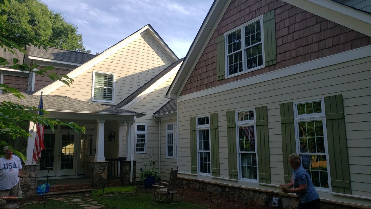 House Wash using cleaner by Power Wash Masters LLC