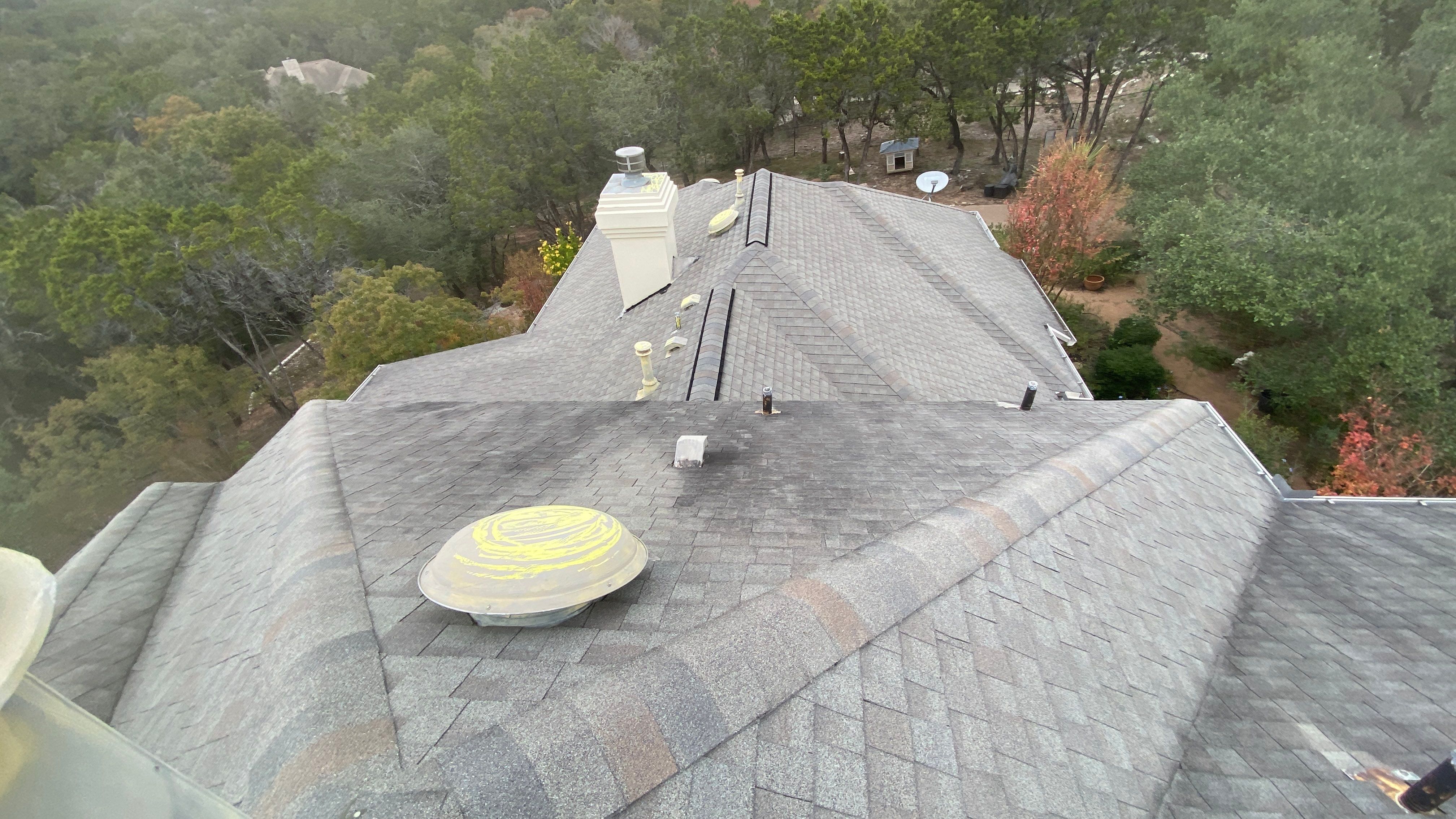 Residential Roof Replacement using GAF - HDZ - Slate by Action Exteriors Austin