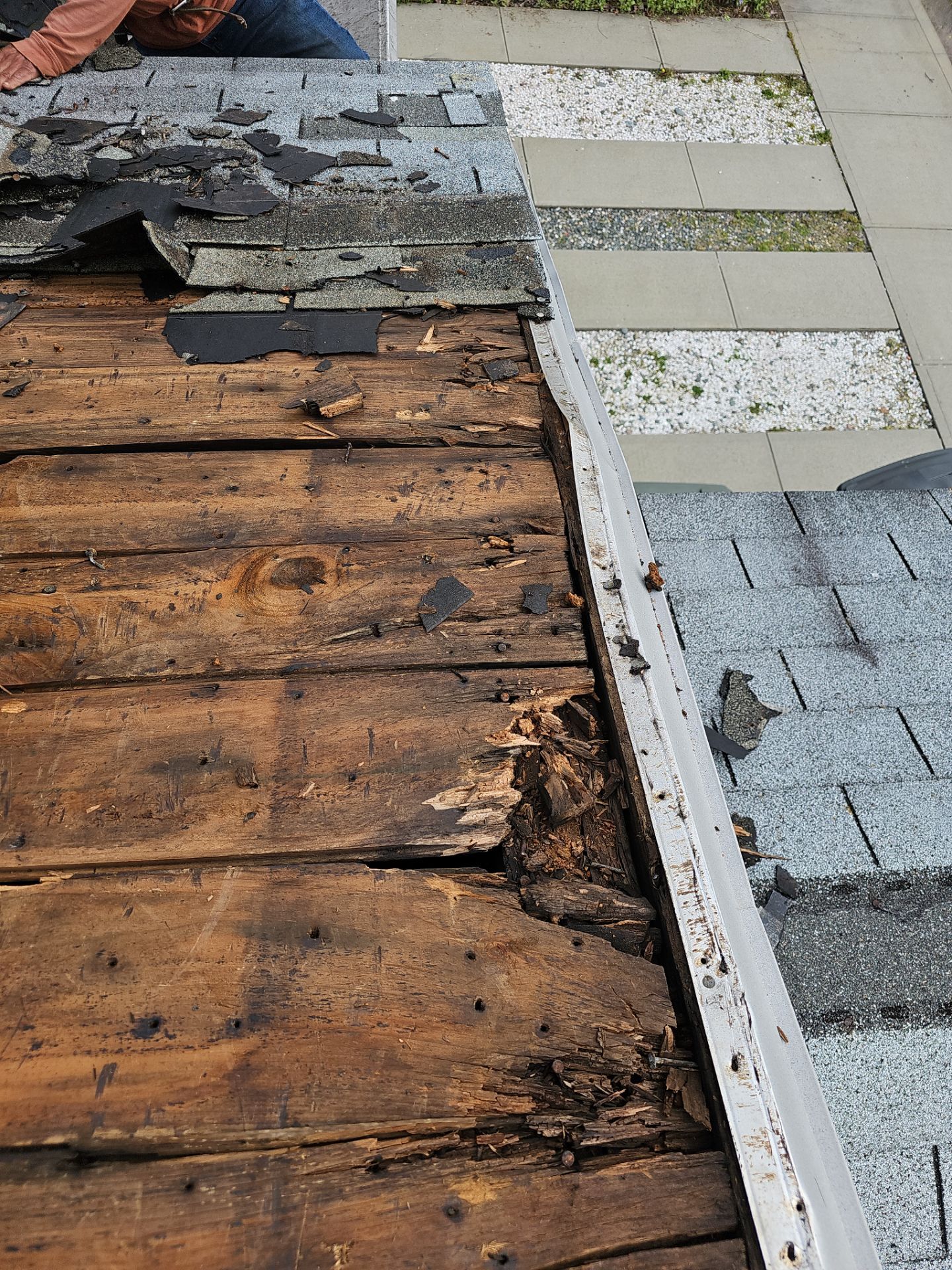 Residential Roofing Installation using Owens Corning Duration Colonial Slate by A Plus Exterior