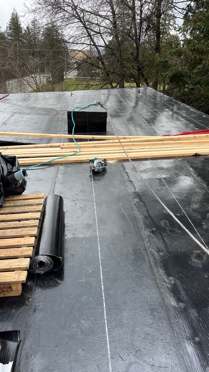 Commercial Roofing Installation using IKO 2ply sbs  by Top Notch Roofing Inc