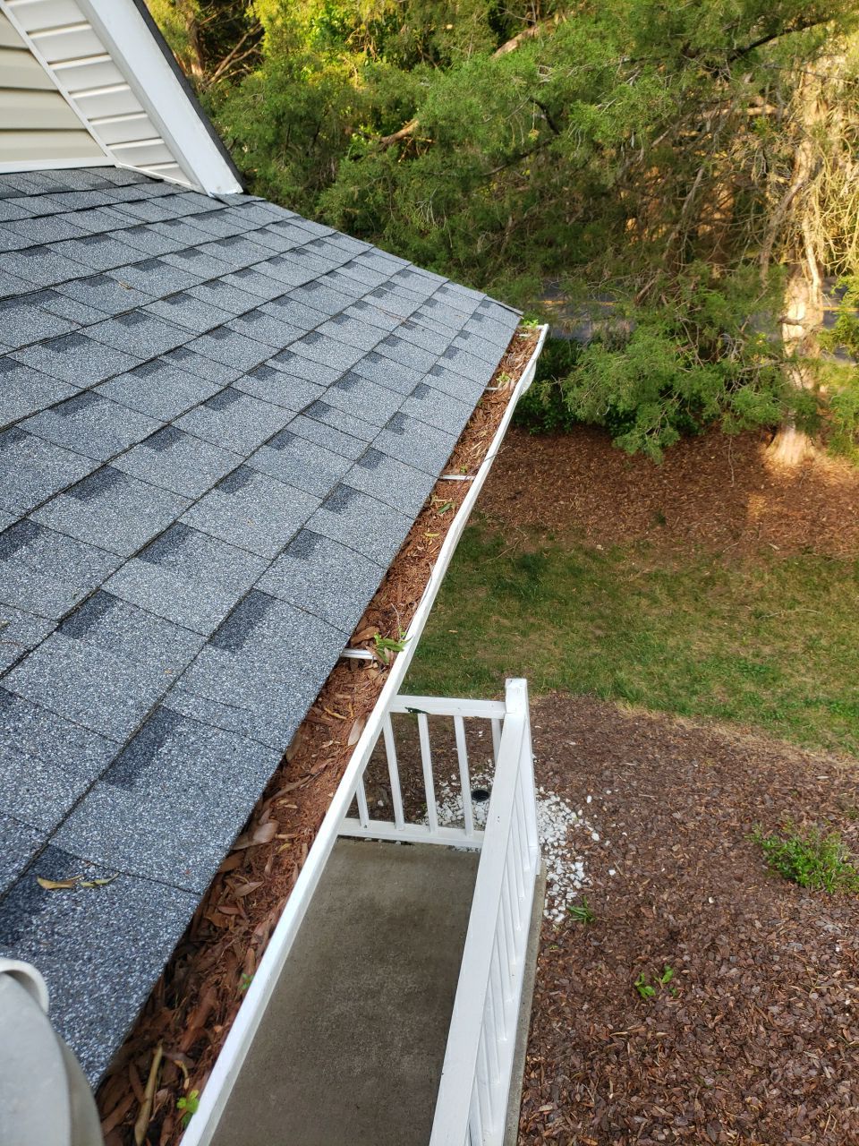 Gutter Cleaning using water by Power Wash Masters LLC