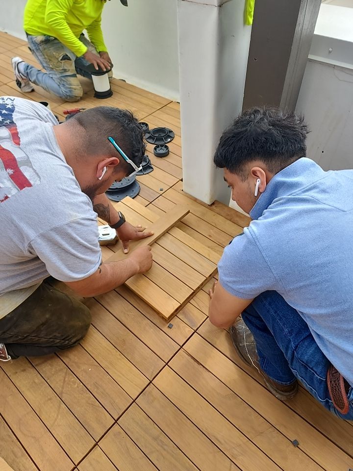 Apartment Roofing Installation using GAF HDZ Shingles, GAF TPO and Pavers in Lewisville, TX by Roof Experts