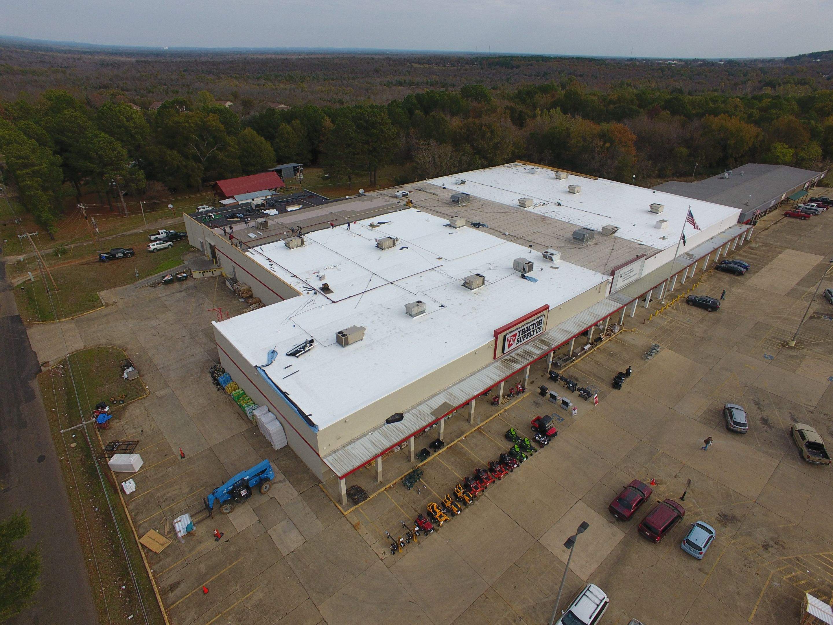 VA Clinic/Tractor Supply in Idabel, Oklahoma by Hostetler Roofing