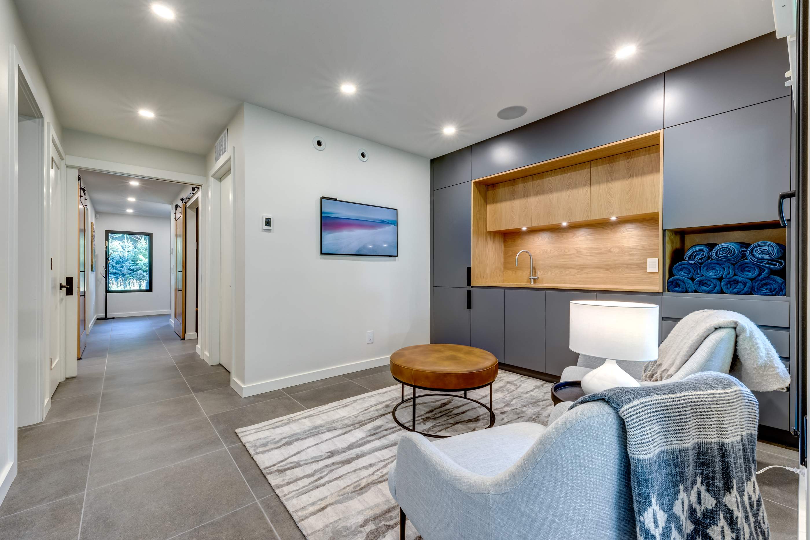 White Gold Residence – Interior & Exterior Painting + Wood Finishing- Whistler by Top Coats Professional Painting