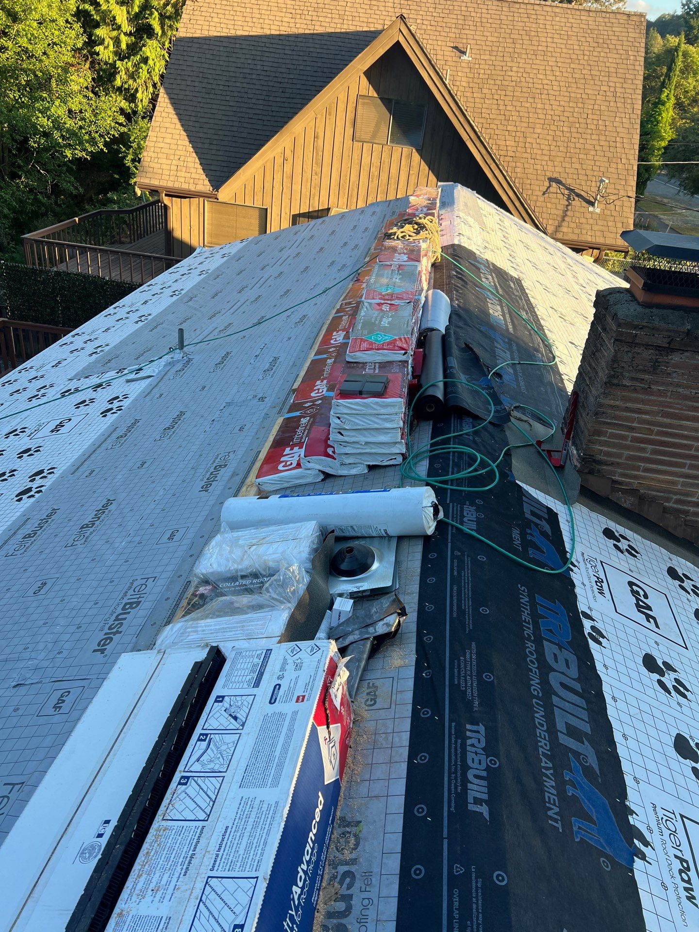 Residential Roofing Installation using GAF HDZ Shingles by Roofing Formula LLC