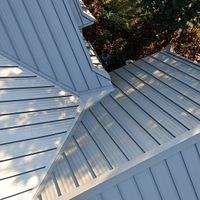 24ga 1.5" Mechanical Seam Champagne  by Total Roofing System The Metal Roof Experts
